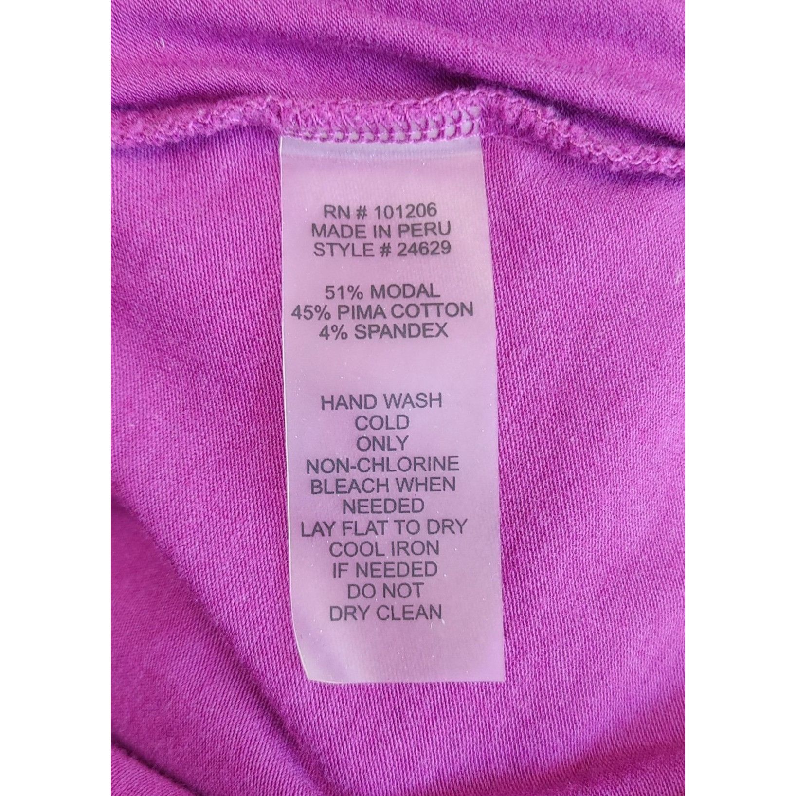 Other Soft Surroundings Purple 3/4 Sleeve Top Size Medium Size M / US 6-8 / IT 42-44 - 4 Thumbnail
