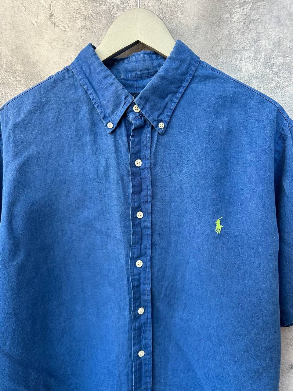 Old Navy × Ralph Lauren Ralph Lauren 100% Linen Short Sleeve Button Up Shirt Size US XL / EU 56 / 4 - 6 Thumbnail
