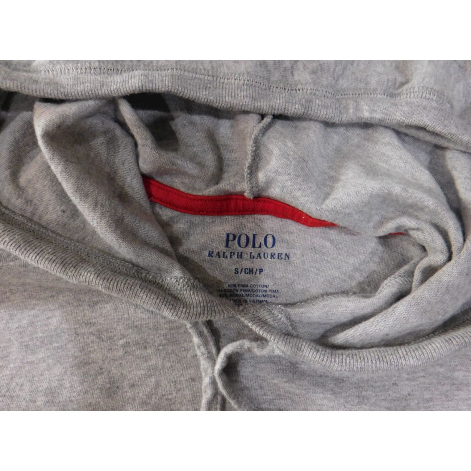 Polo Ralph Lauren Polo Ralph Lauren Hoodie Shirt Mens Small Gray Long Sleeve Lightweight Hooded Pullover Size US S / EU 44-46 / 1 - 5 Thumbnail