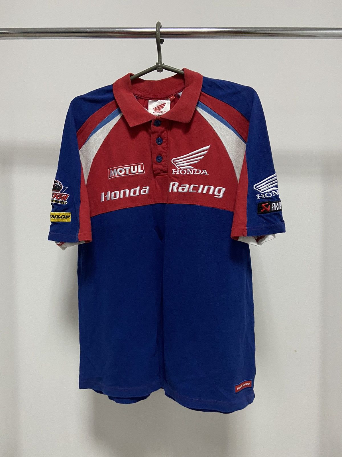 Honda × Vintage Honda Racing t shirt polo Big logo Motul Moto Vintage Size US L / EU 52-54 / 3 - 1 Thumbnail