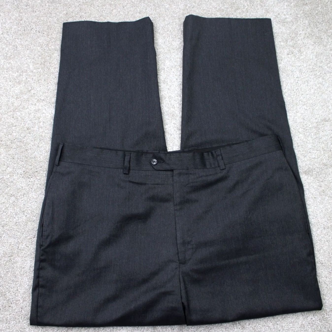 Ralph Lauren LAUREN Ralph Lauren Pants Mens 34 x 32 Gray 100% Wool Flat Front Total Comfort Dress Pants Regular Fit Women's? (correcting) Size US 34 / EU 50 - 2 Thumbnail