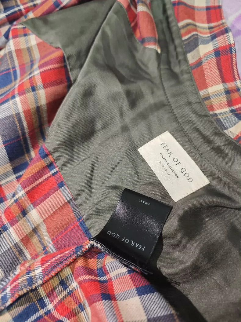 Fear of God Fear of God Flannel red shoulder shirt Size US S / EU 44-46 / 1 - 4 Thumbnail