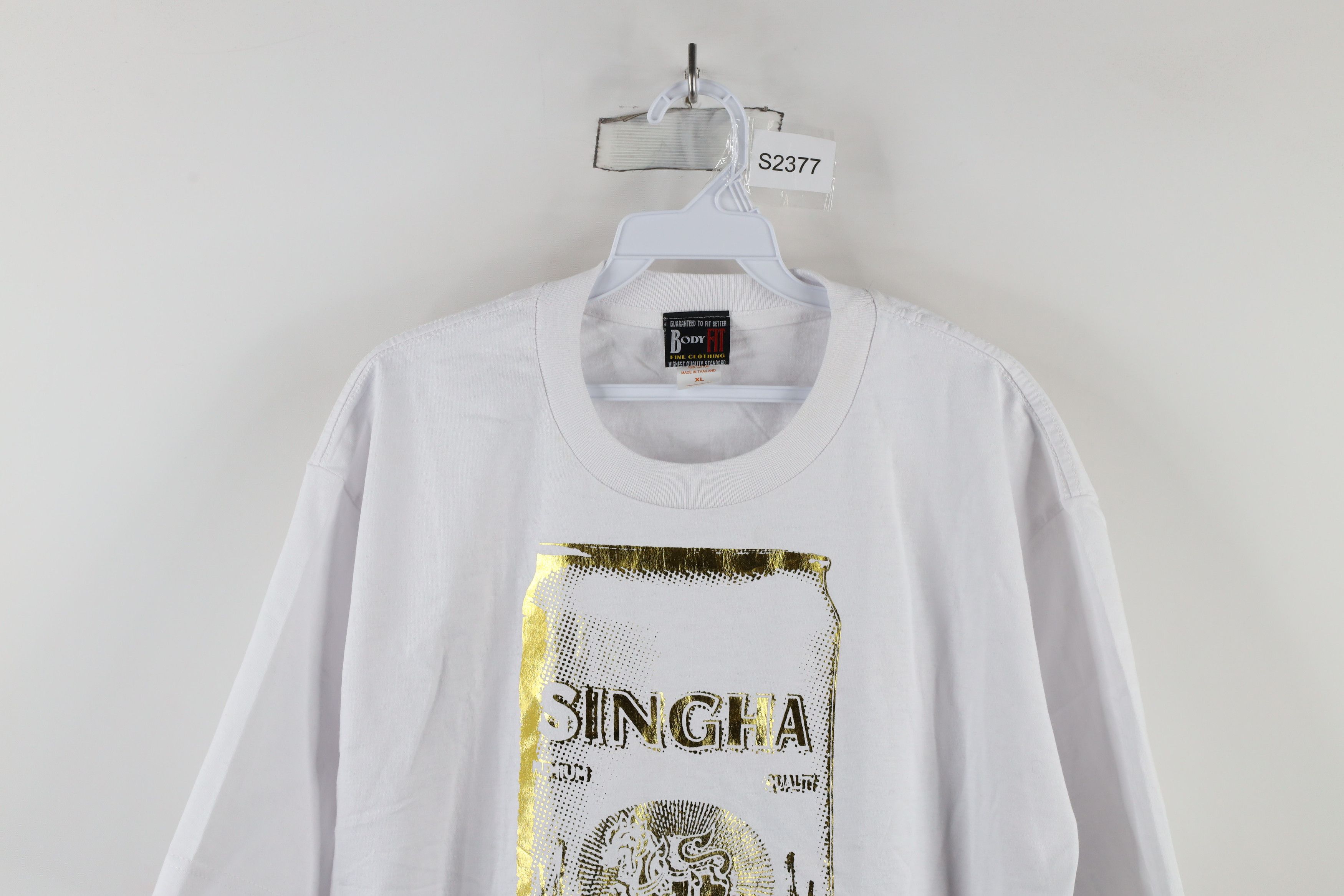 Vintage Vintage 90s Streetwear Thailand Singha Lager Beer T-Shirt Size US XL / EU 56 / 4 - 2 Thumbnail