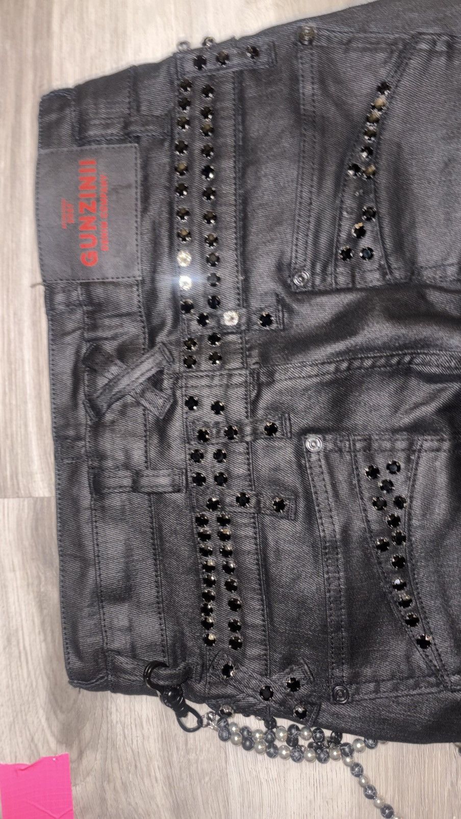 Other GUNZINII black studded jeans Size US 28 / EU 44 - 7 Thumbnail