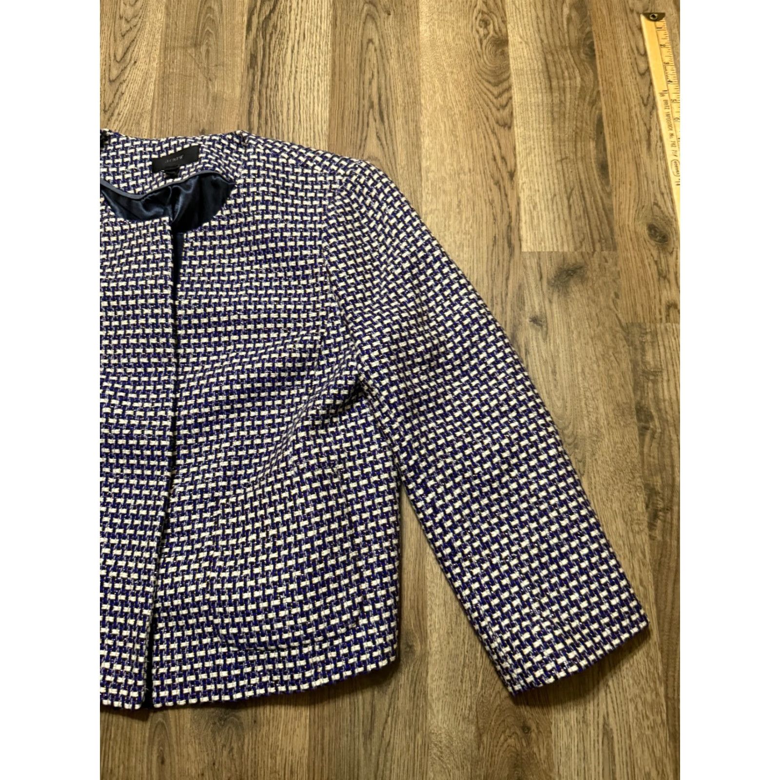 J.Crew VINTAGE J.CREW Jacket? No, Vintage not applicable. J.CREW Jacket Women's 12 Brown Black Pink Sparkle Blazer Long Sleeve Button Up Size XL / US 12-14 / IT 48-50 - 4 Thumbnail