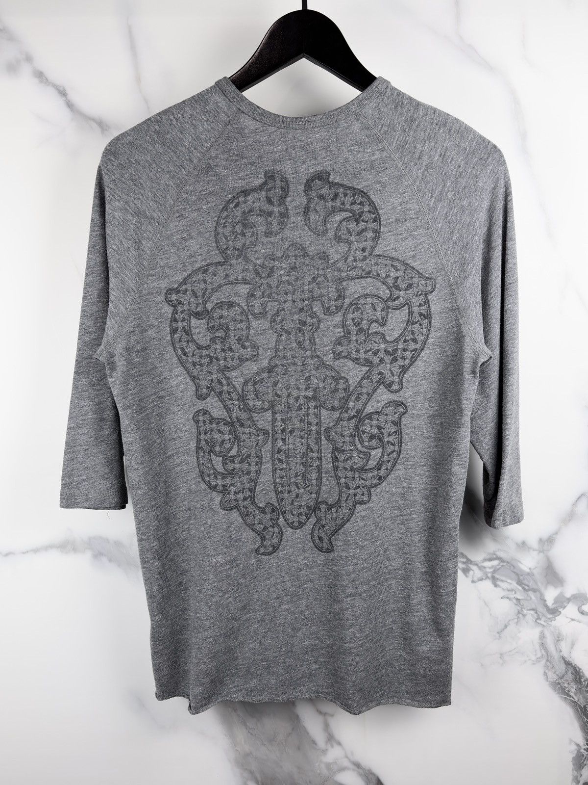 Chrome Hearts Chrome Hearts Vintage Dagger Buttoned Henley Raglan Tshirt Size US M / EU 48-50 / 2 - 1 Thumbnail