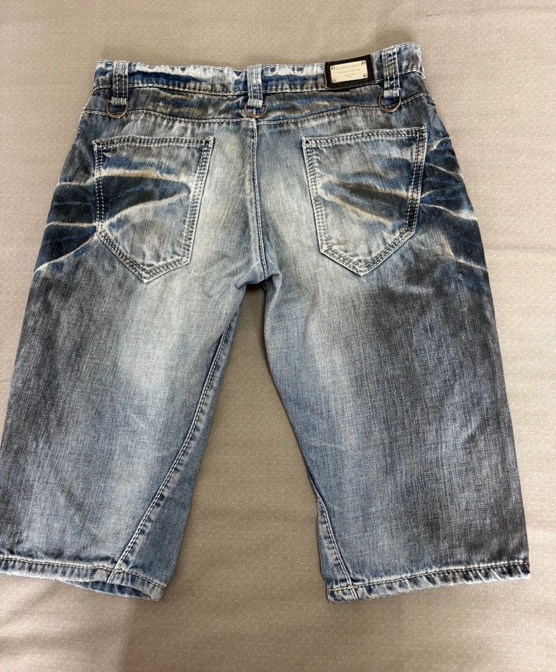 Yohji Yamamoto Vintage Styled Denim Shorts with Unique Wash-2506 Size US 34 / EU 50 - 6 Thumbnail