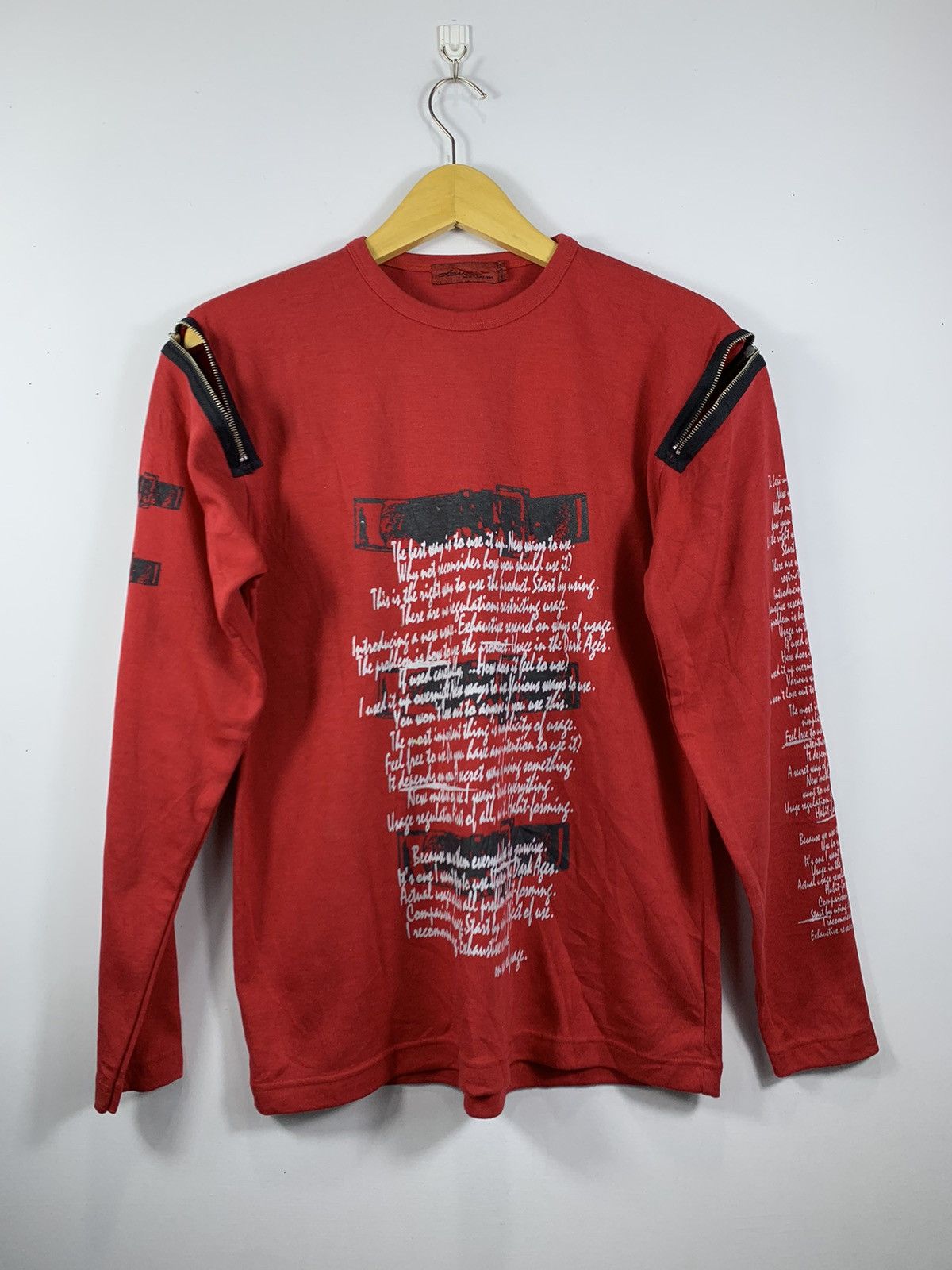 If Six Was Nine JAPANESE GOTHIC RED GRUNGE THE U.K PUNK LONG SLEVEE Size US M / EU 48-50 / 2 - 2 Thumbnail
