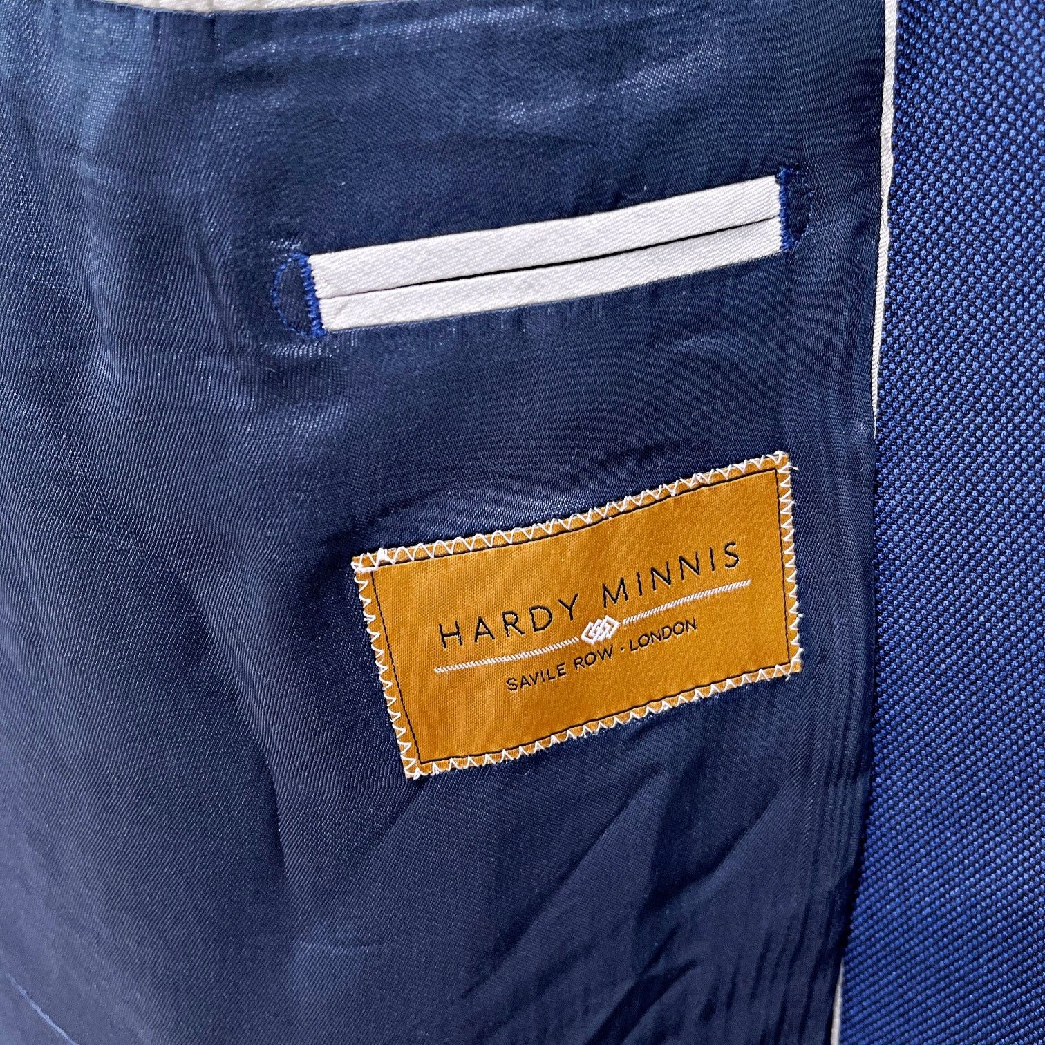Other Hardy Minnis Savile Row Birdseye Sport Coat Blue 59R Size 54R - 8 Thumbnail