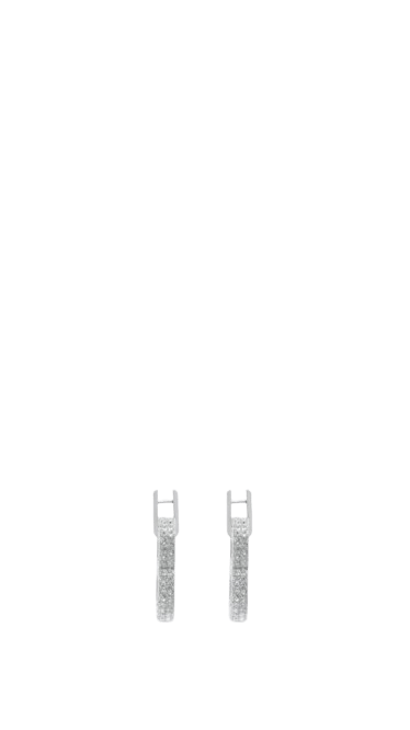 Balenciaga o1srvl11e1124 Size: OS / Hourglass XL Earrings in Silver Size ONE SIZE - 1 Preview