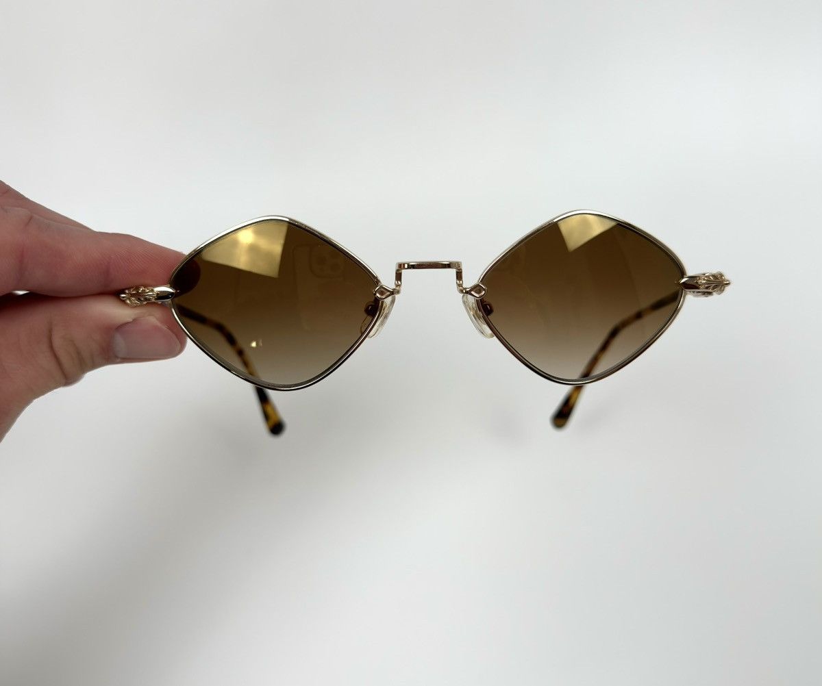 Chrome Hearts Chrome Hearts Diamand Dog Brown-Gold Sunglasses Size ONE SIZE - 5 Thumbnail