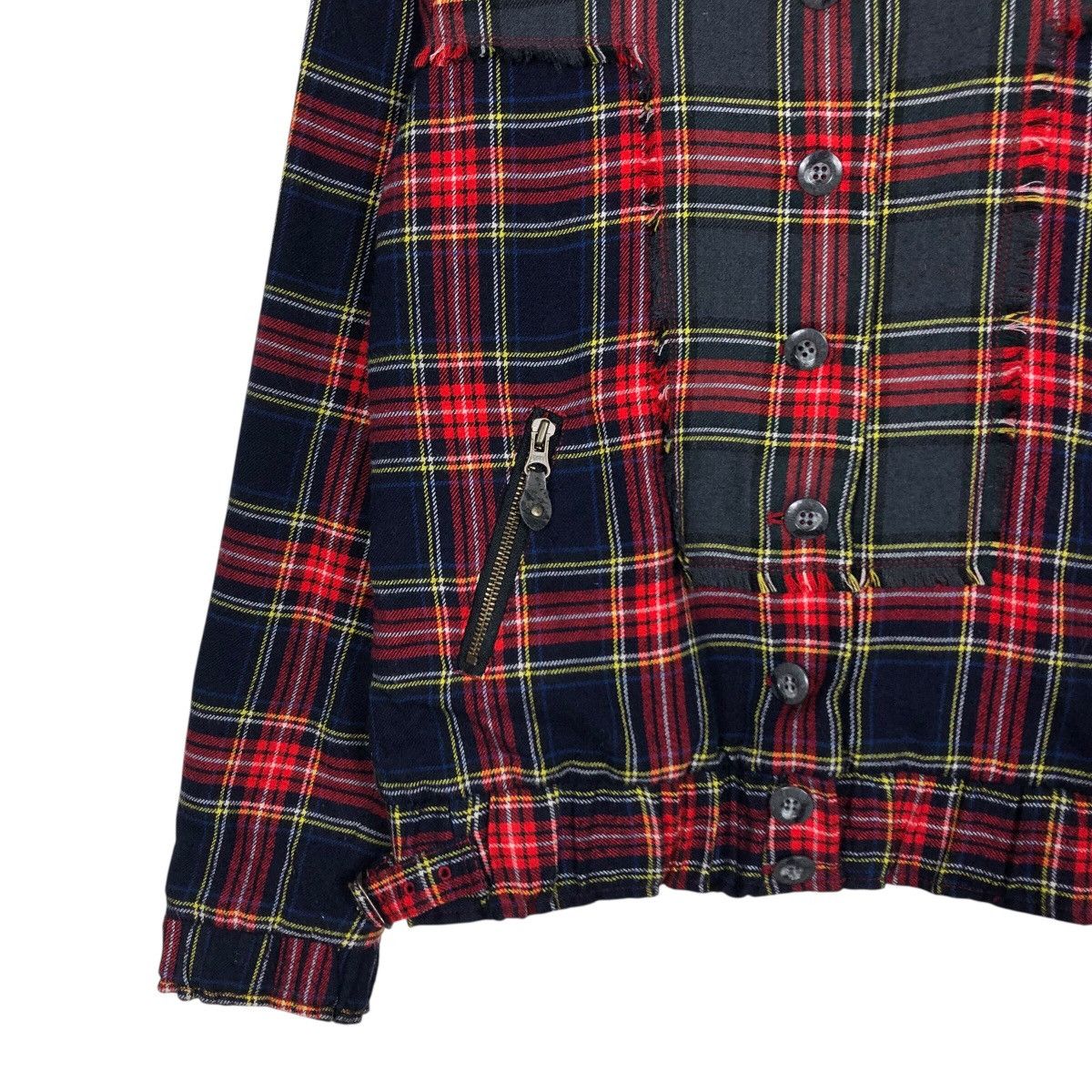Japanese Brand 📌Cropped Biker Zipper Jacket Tartan Betty's Blue Label Size US M / EU 48-50 / 2 - 5 Thumbnail