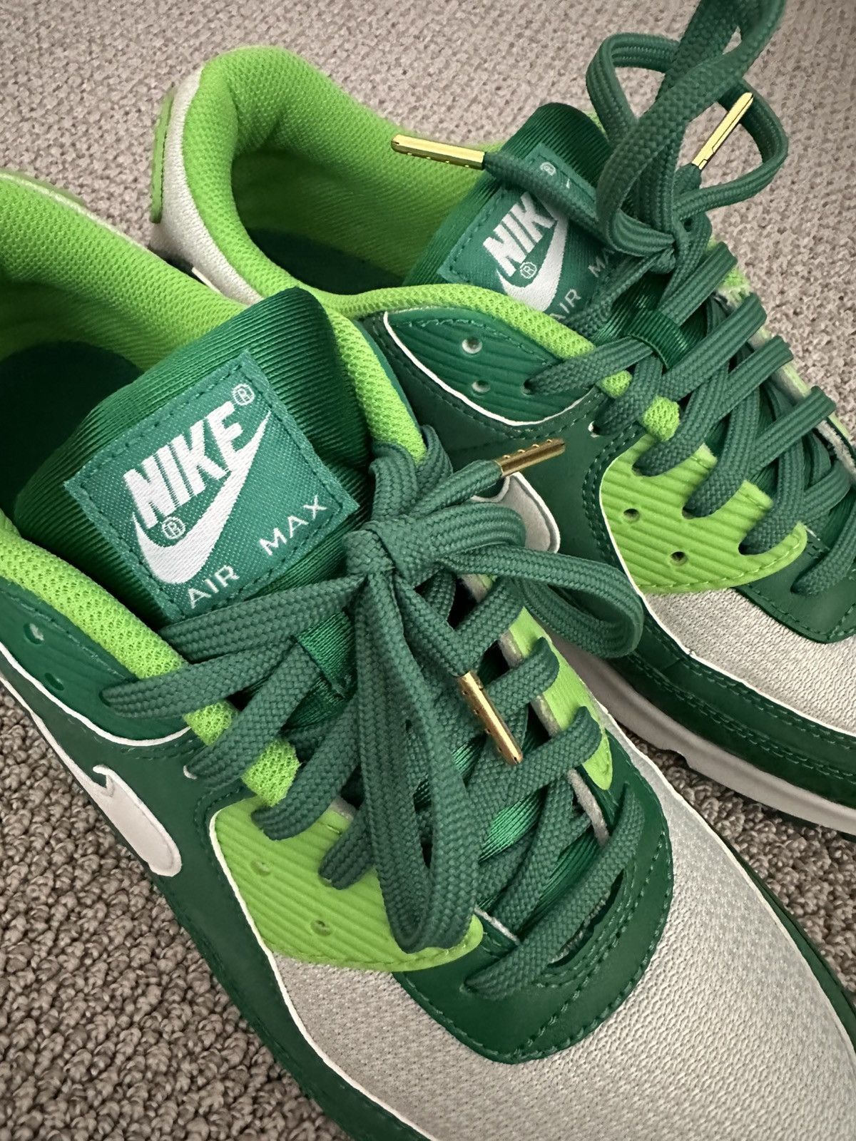 Nike Air Max 90 St. Patrick’s Day (2021) Size US 11 / EU 44 - 10 Thumbnail