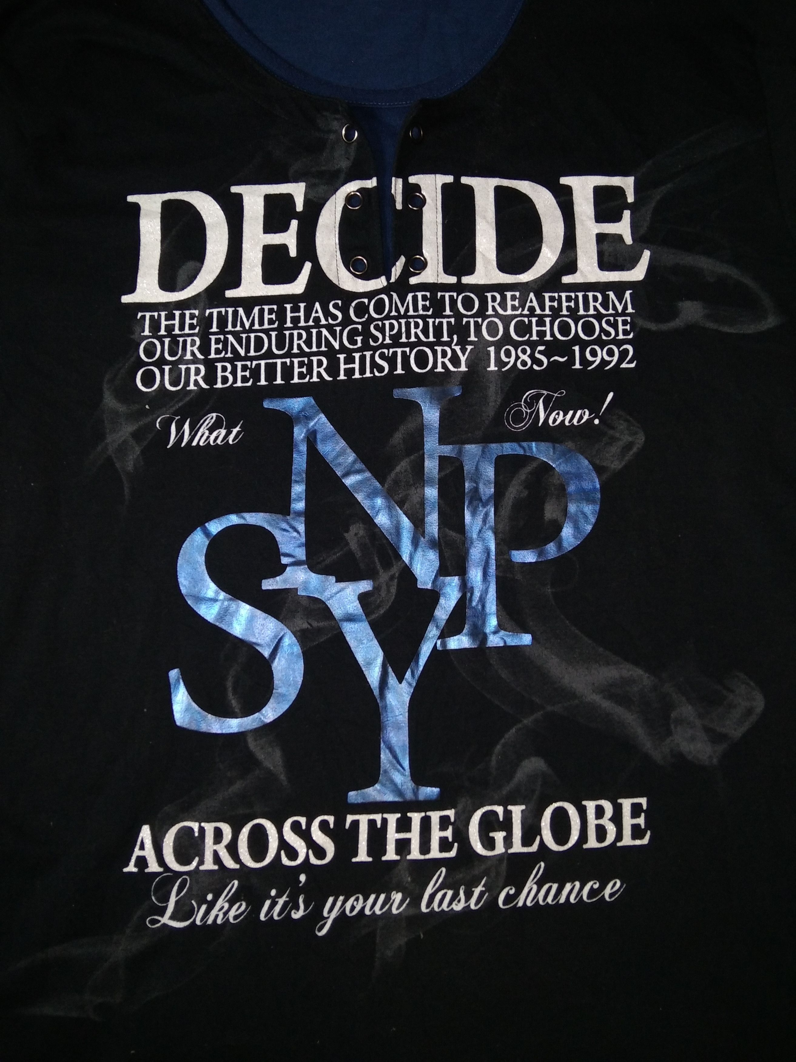 If Six Was Nine × Japanese Brand × Le Grande Bleu (L.G.B.) VTG Spinash Poem Double Layered Long Sleeve T shirt Size US L / EU 52-54 / 3 - 4 Thumbnail