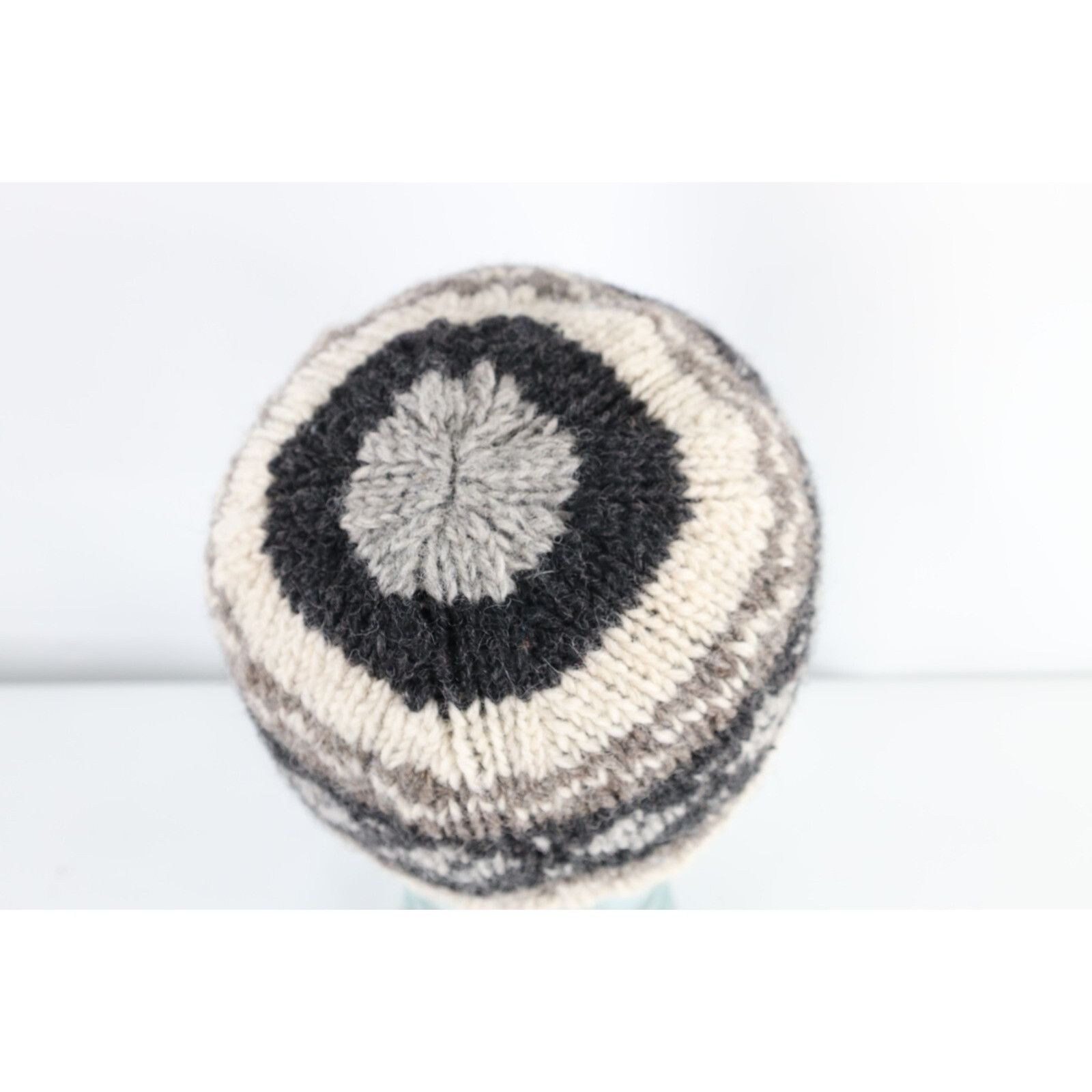 Vintage Vintage 90s Streetwear Fair Isle Wool Knit Winter Beanie Size ONE SIZE - 5 Thumbnail