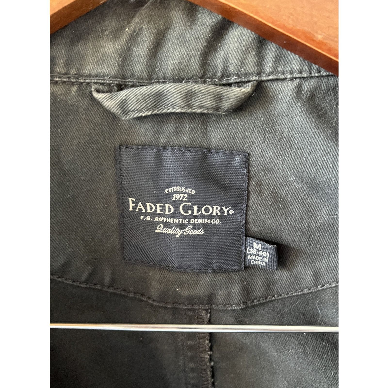 Faded Glory Custom Painted LOW LYFE INTROVERTS CLUB Black Denim Jacket Size US M / EU 48-50 / 2 - 6 Thumbnail