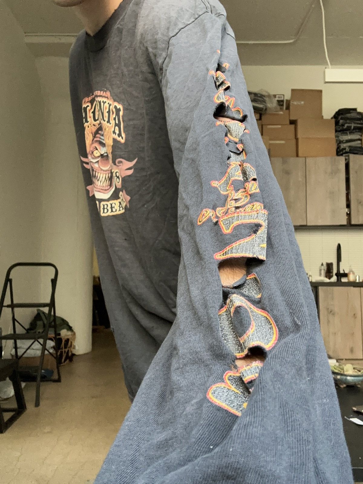 Alstyle × Vintage Super Thrashed laconia Vintage Longsleeve Size US XL / EU 56 / 4 - 8 Thumbnail