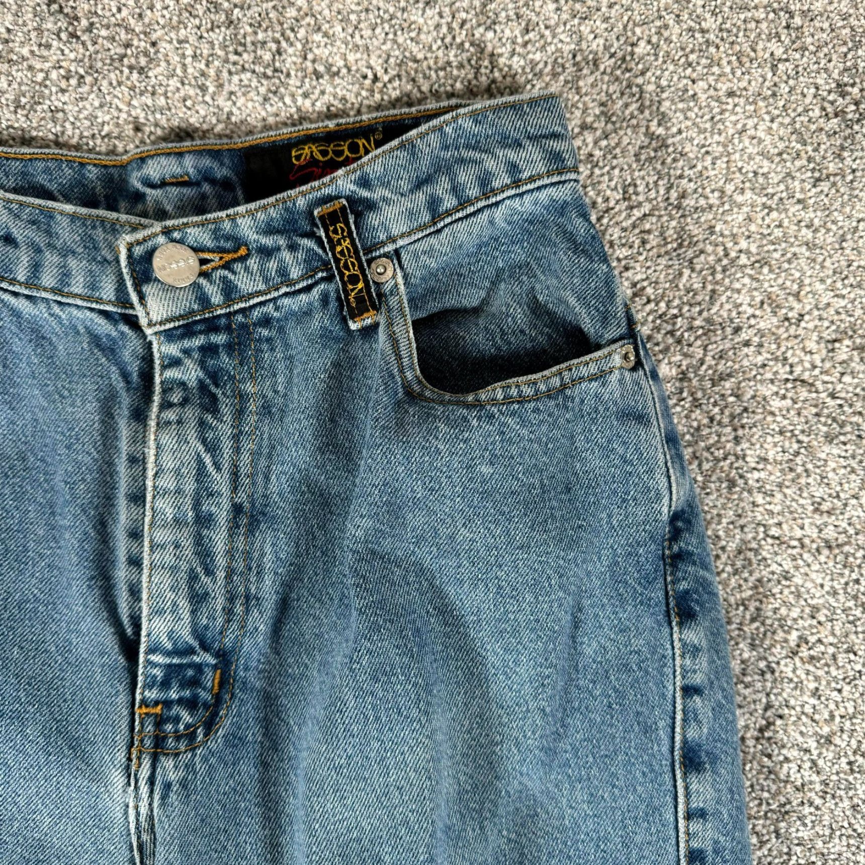 Vintage Sasson Jeans Womens 7/8 High Rise Tapered Streetwear 90s Vintage Size 28" / US 6 / IT 42 - 4 Thumbnail