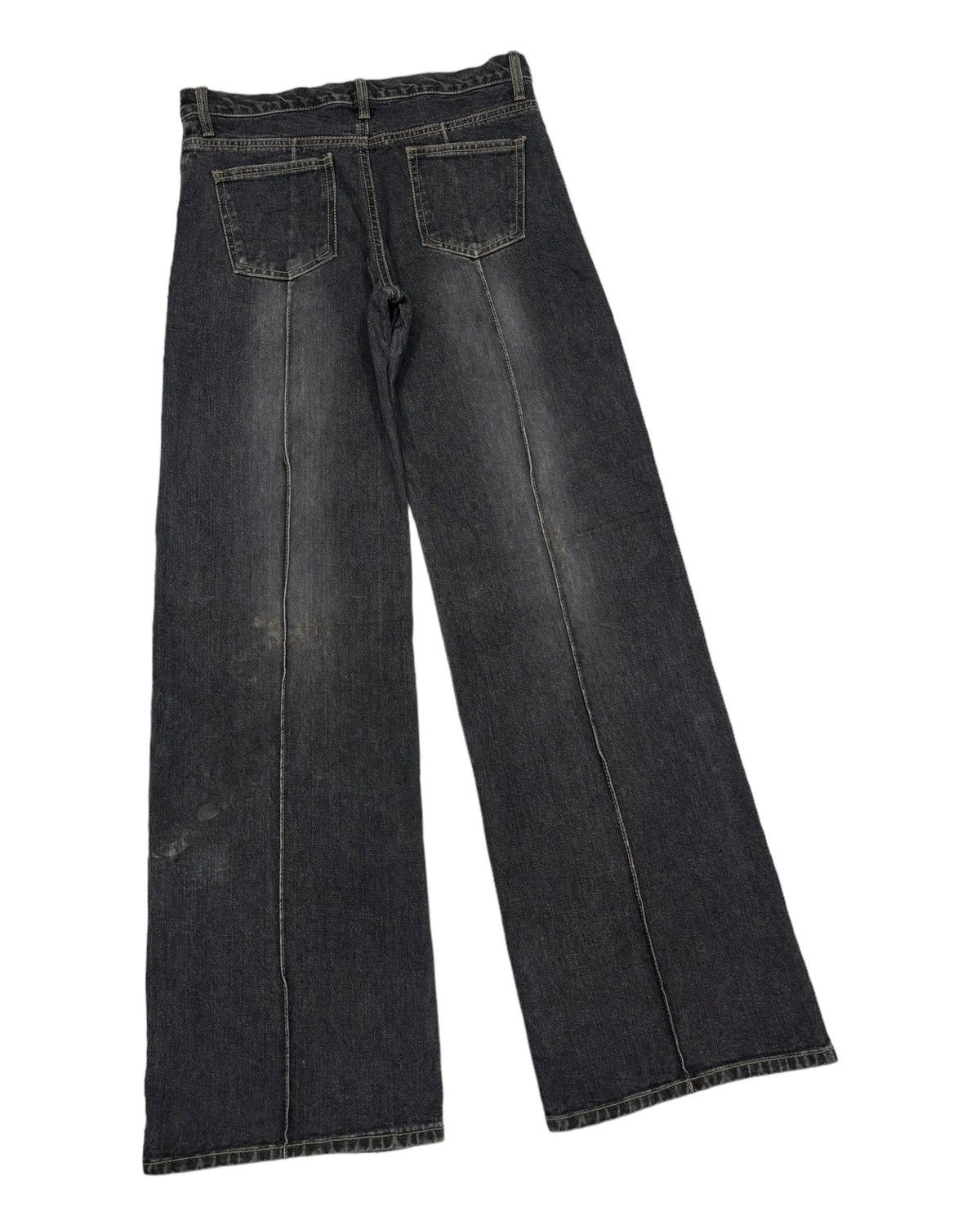 If Six Was Nine VINTAGE JAPANESE FLARE MAGIC SQUARE HAGI FLARE JEANS Size US 30 / EU 46 - 4 Thumbnail