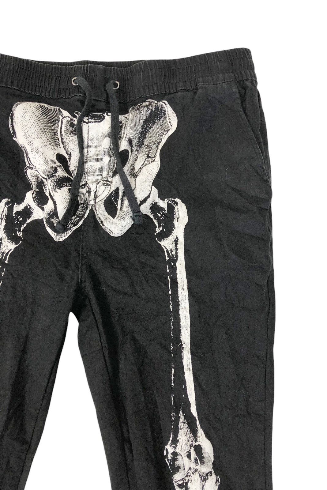 Japanese Brand Hottopic Skeleton Printed Joggers Pants Size US 34 / EU 50 - 6 Thumbnail