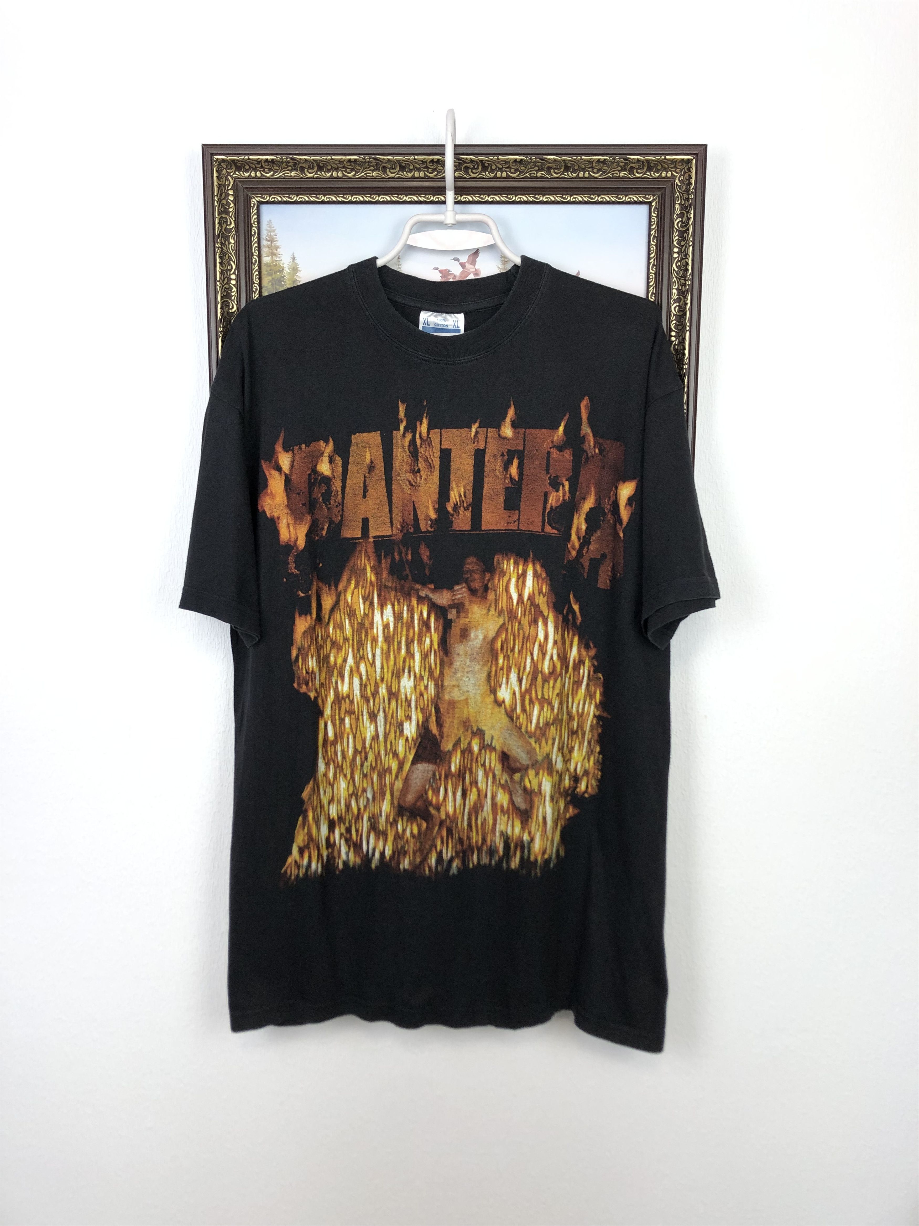 Vintage Vintage Pantera Band Shirt Over Print Rare Tee Hype Mens Size US L / EU 52-54 / 3 - 1 Thumbnail