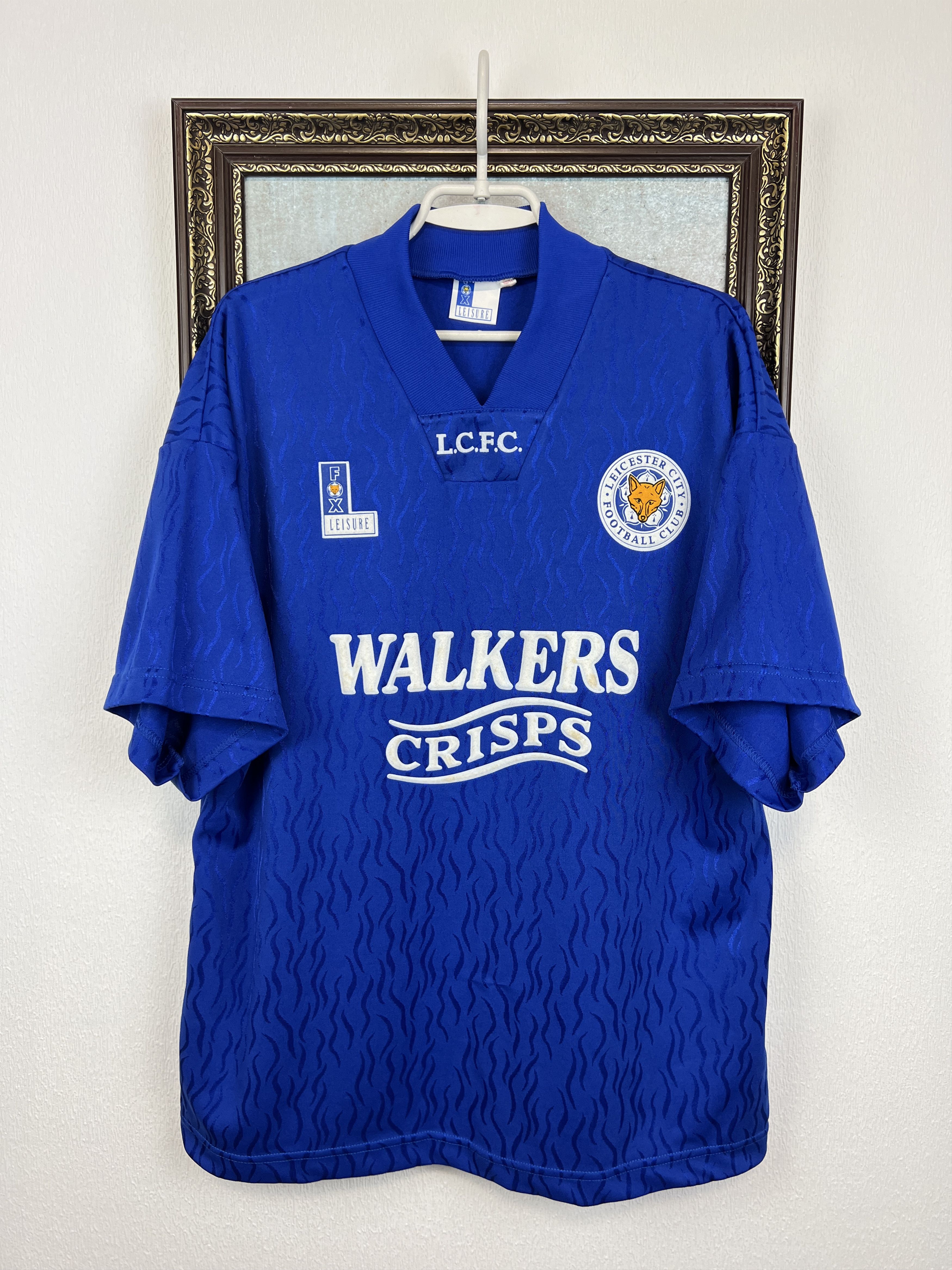 Vintage Leicester City Home football shirt 1992 Soccer Jersey Trikot Size US L / EU 52-54 / 3 - 1 Thumbnail