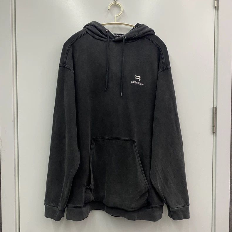 Balenciaga Balenciaga Embroidered logo hoodie Size US XS / EU 42 / 0 - 1 Thumbnail