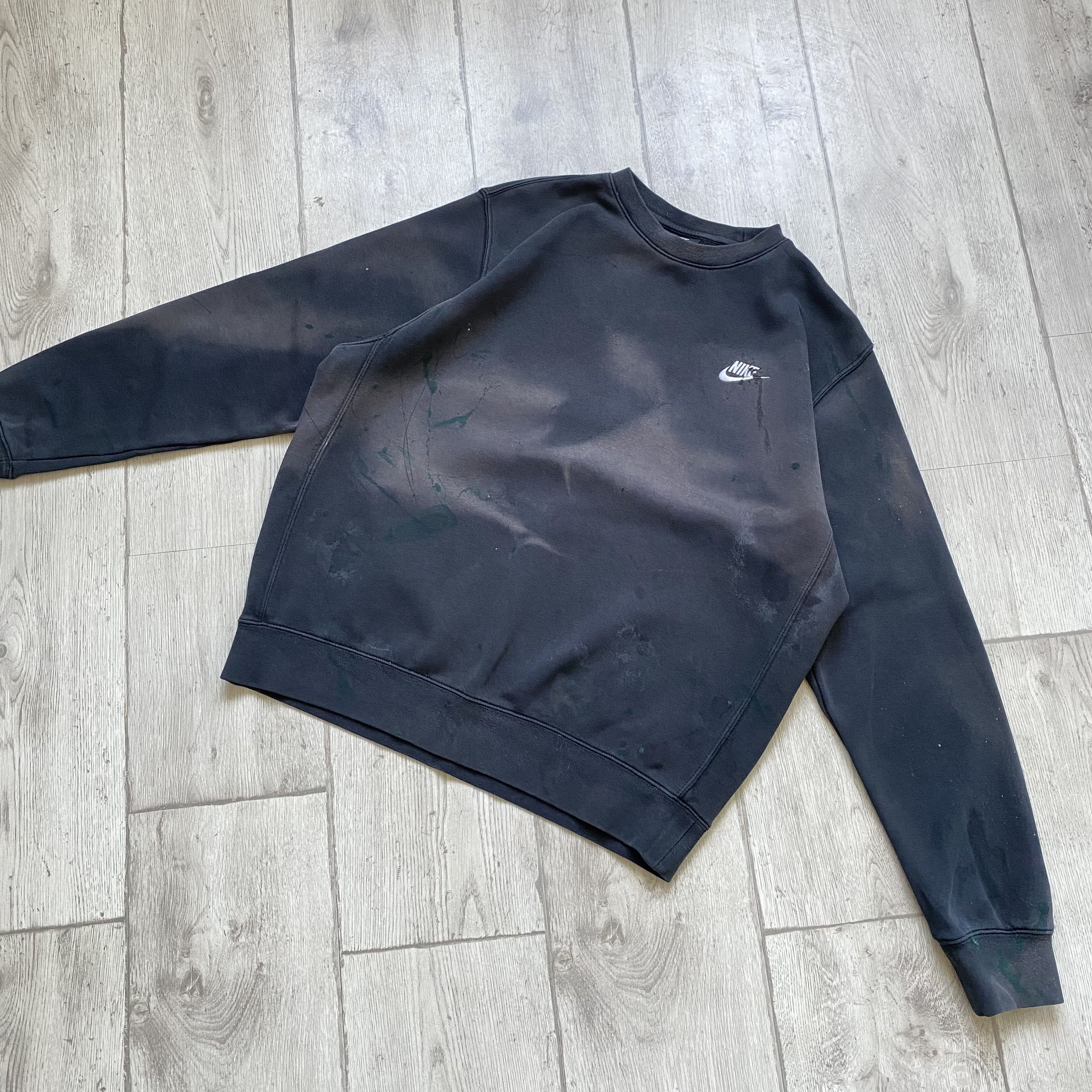 Nike 🦏 Nike Trashed Boxy sweatshirt Paint Faded vintage Size US M / EU 48-50 / 2 - 9 Thumbnail