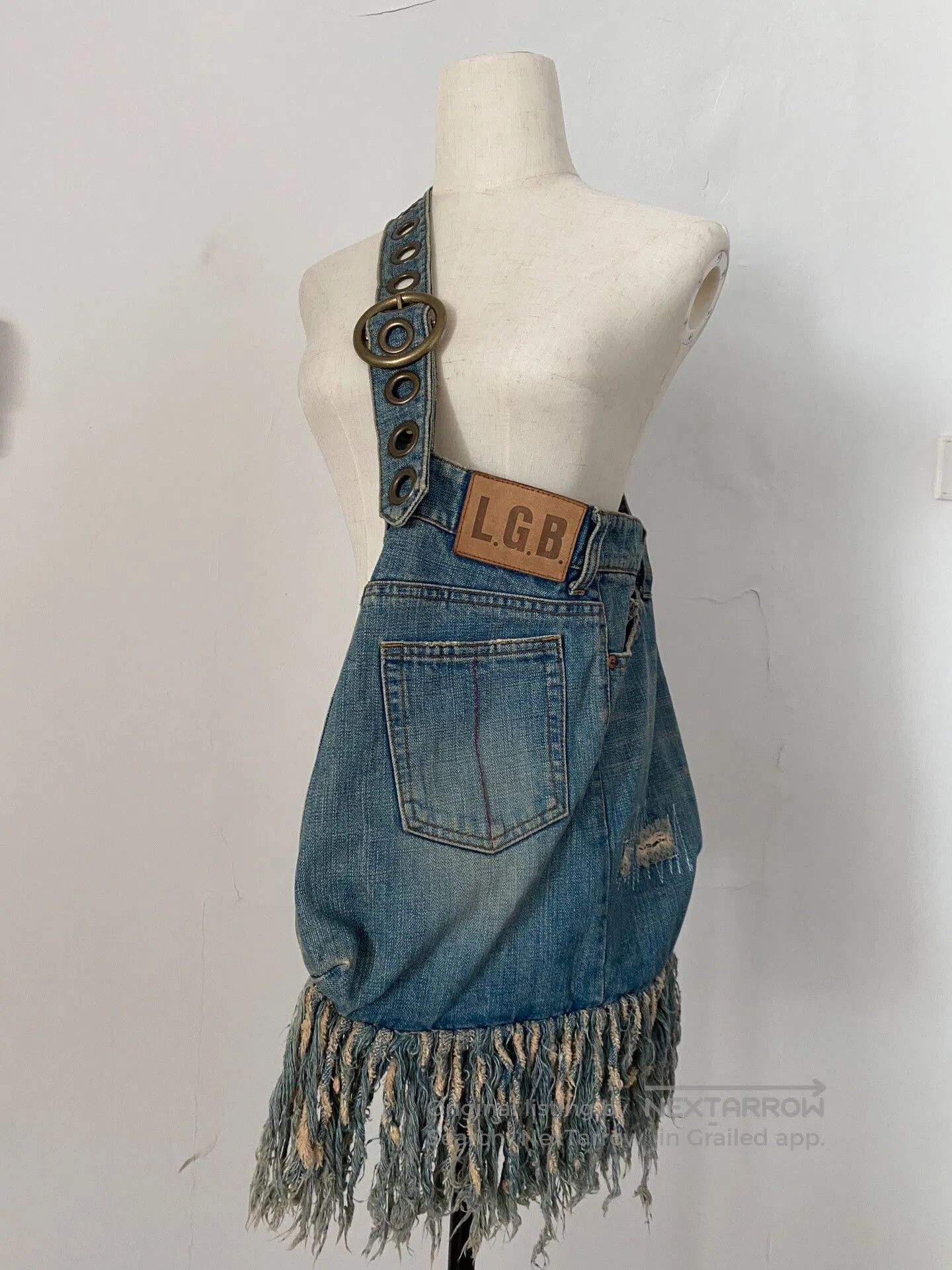 Le Grande Bleu (L.G.B.) L.G.B Denim Tassel Crossbody Shoulder Bag. Size ONE SIZE - 1 Thumbnail