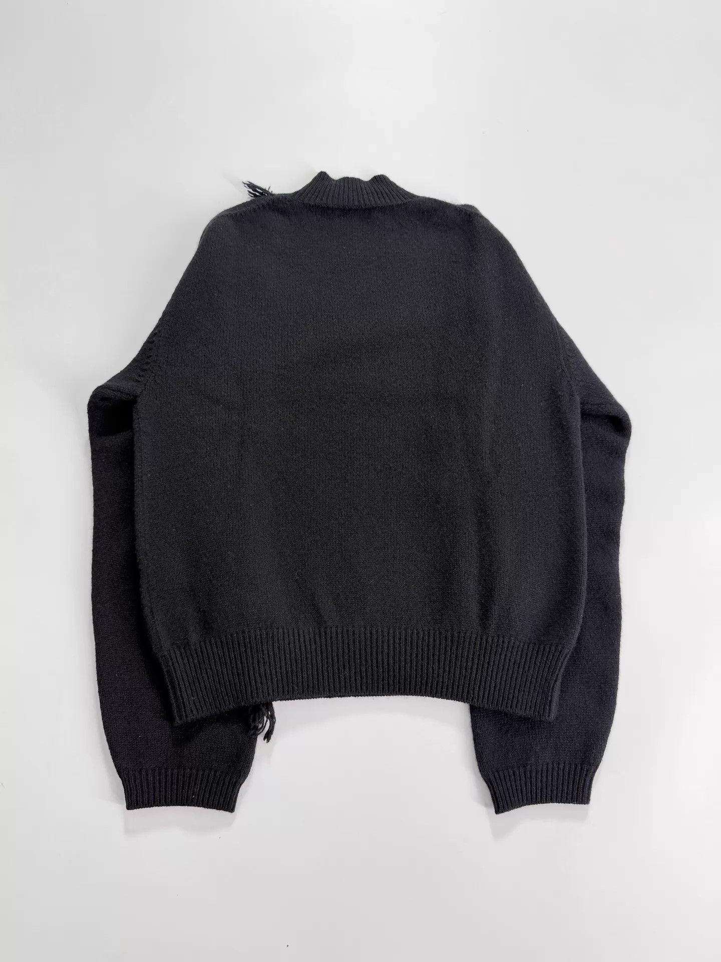 Y-3 Y's Yohji Half-Neck Tassel Wool Oversized Knit Top F size Size S / US 4 / IT 40 - 4 Thumbnail