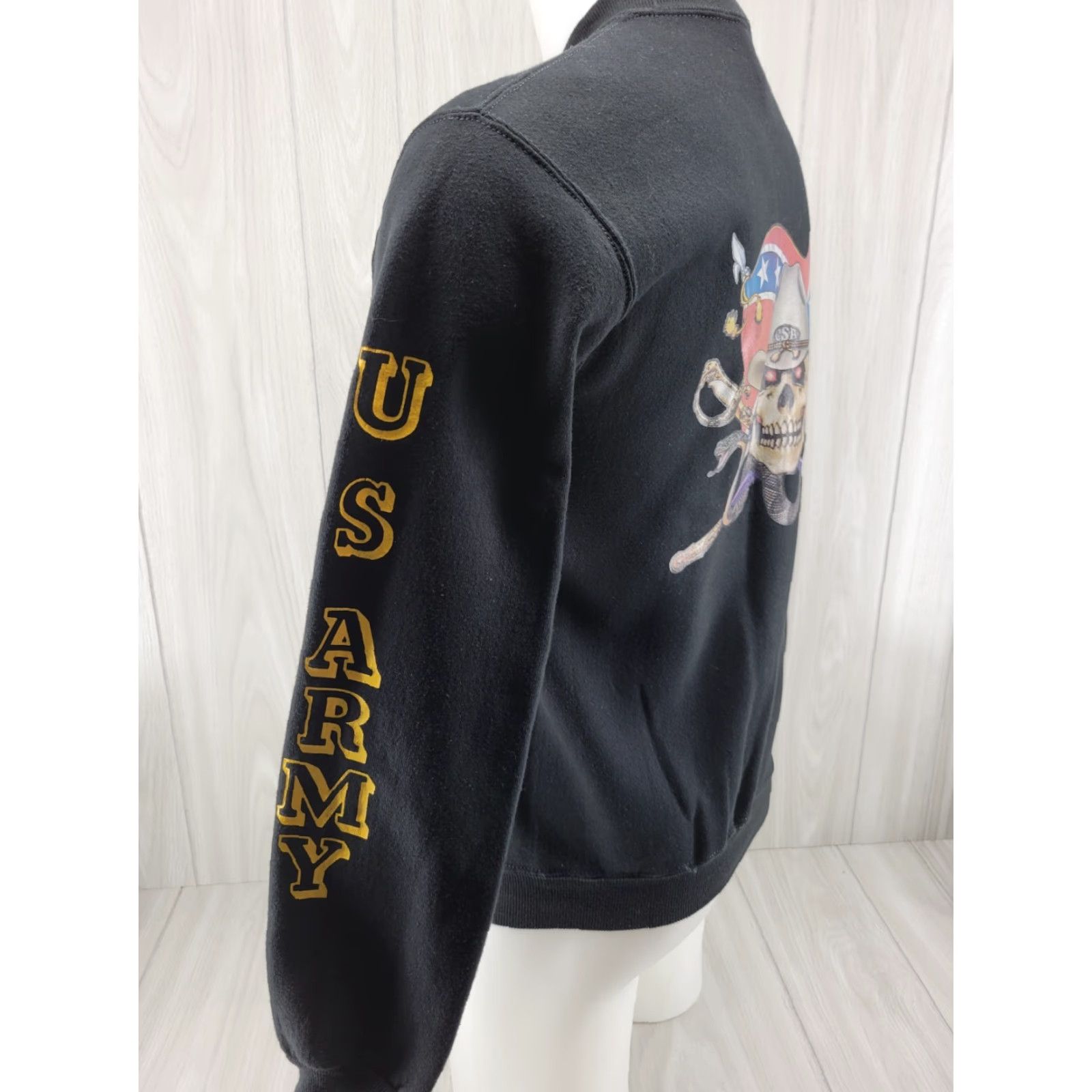 Russell Athletic VINTAGE Russell Athletic Sweatshirt Black USA Athletic Men's Med C-2-3 U.S Army VTG 90s Crew Neck Long Sleeve Pullover Size US M / EU 48-50 / 2 - 7 Thumbnail