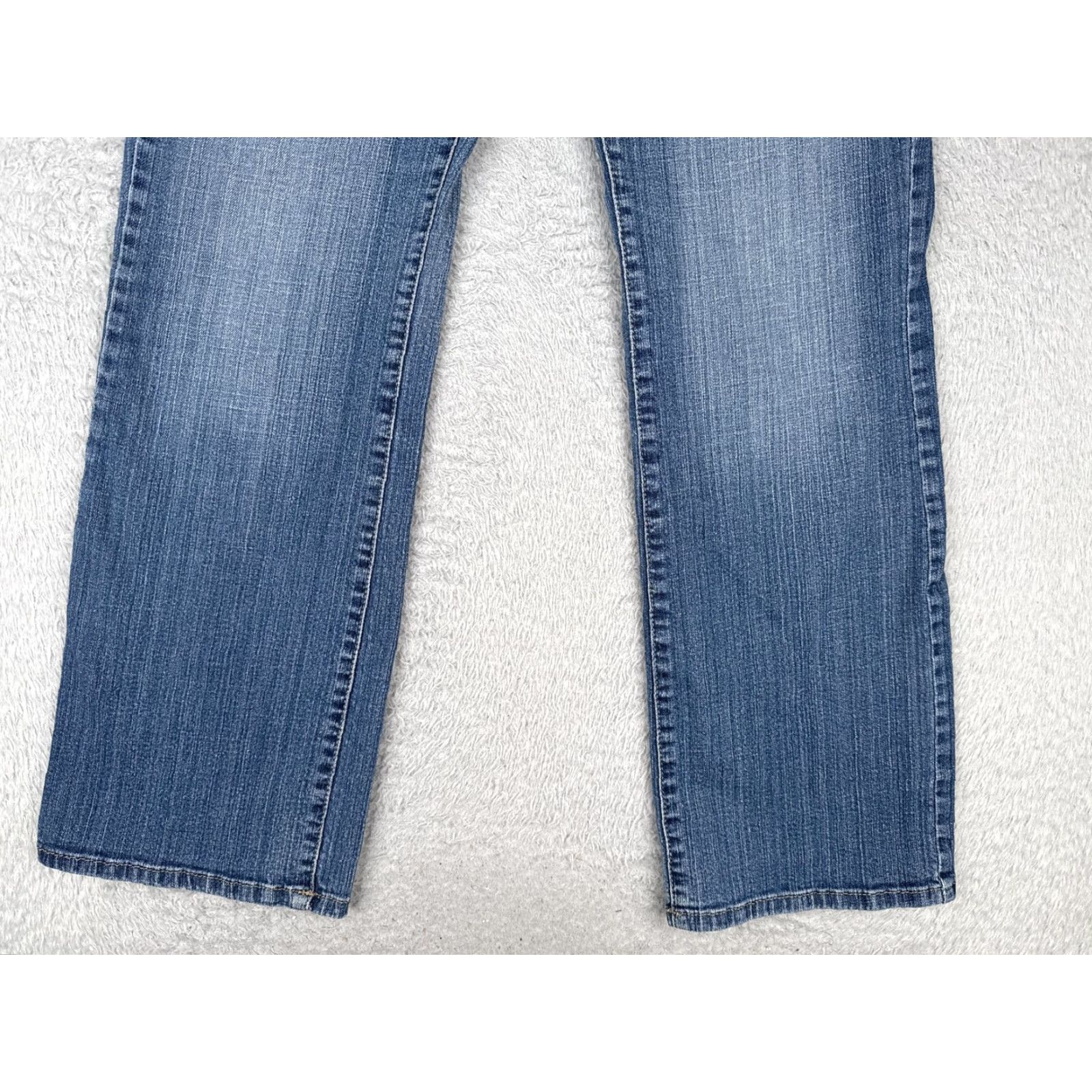 Nine West Nine West Jeans Womens 14/31 Blue Denim Straight Leg Stretch Mid Rise Zip Fly Size 36" / US 14 / IT 50 - 2 Thumbnail