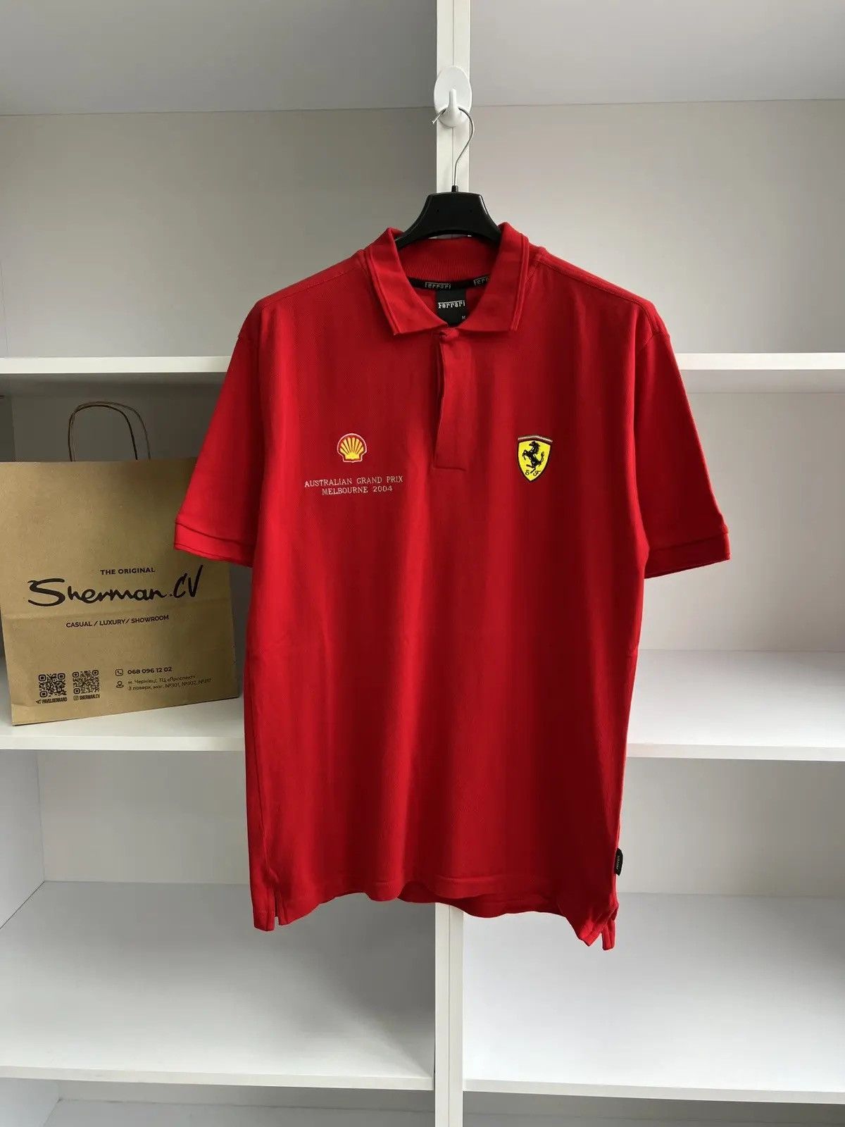 Ferrari × Vintage Vintage Ferrari 2004 Australian Grand Prix Melbourne polo Size US M / EU 48-50 / 2 - 3 Thumbnail