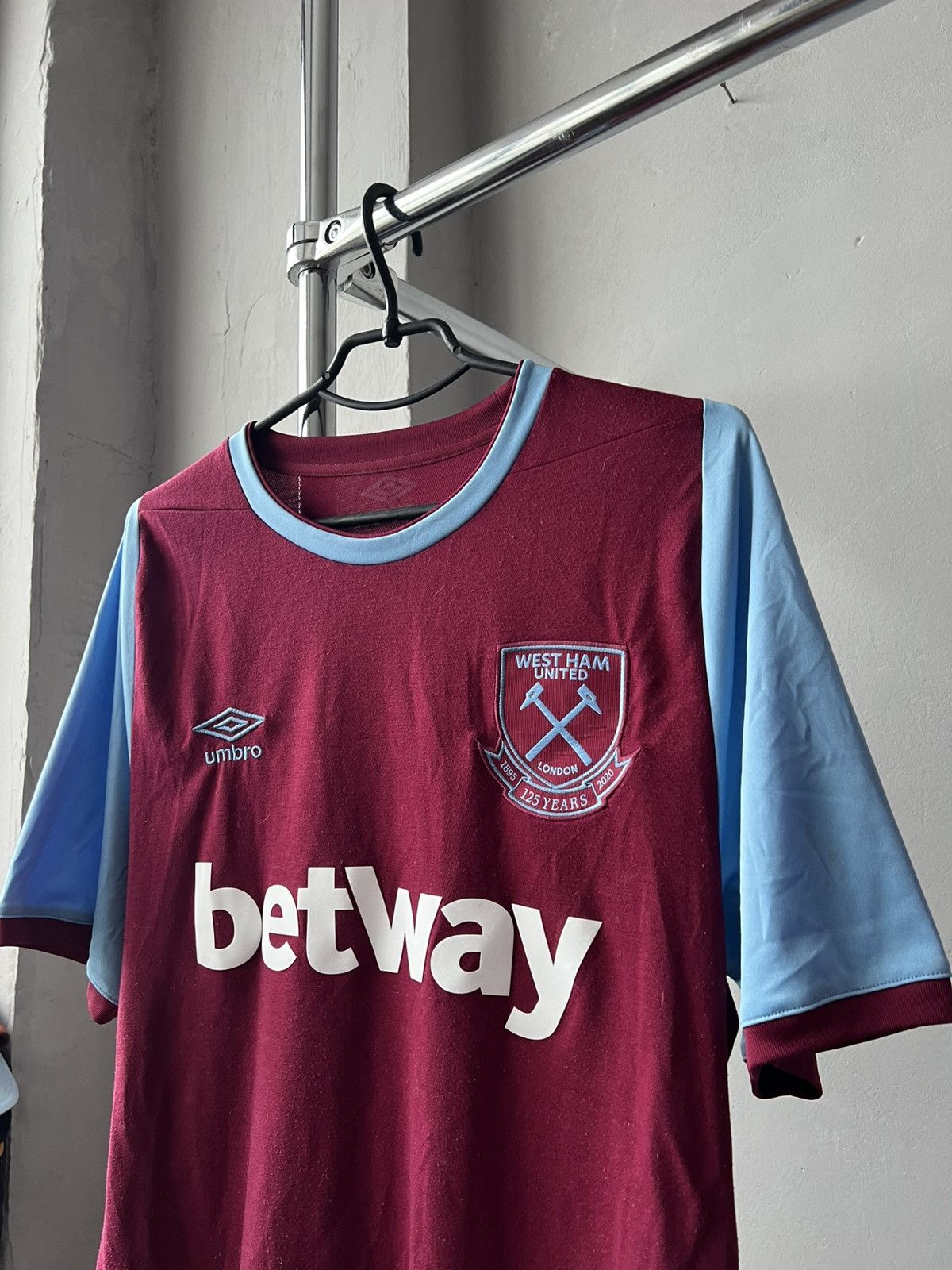 Umbro 2020/21 WEST HAM UNITED 125 Years SOCCER JERSEY SHIRT UMBRO Size US XL / EU 56 / 4 - 4 Thumbnail