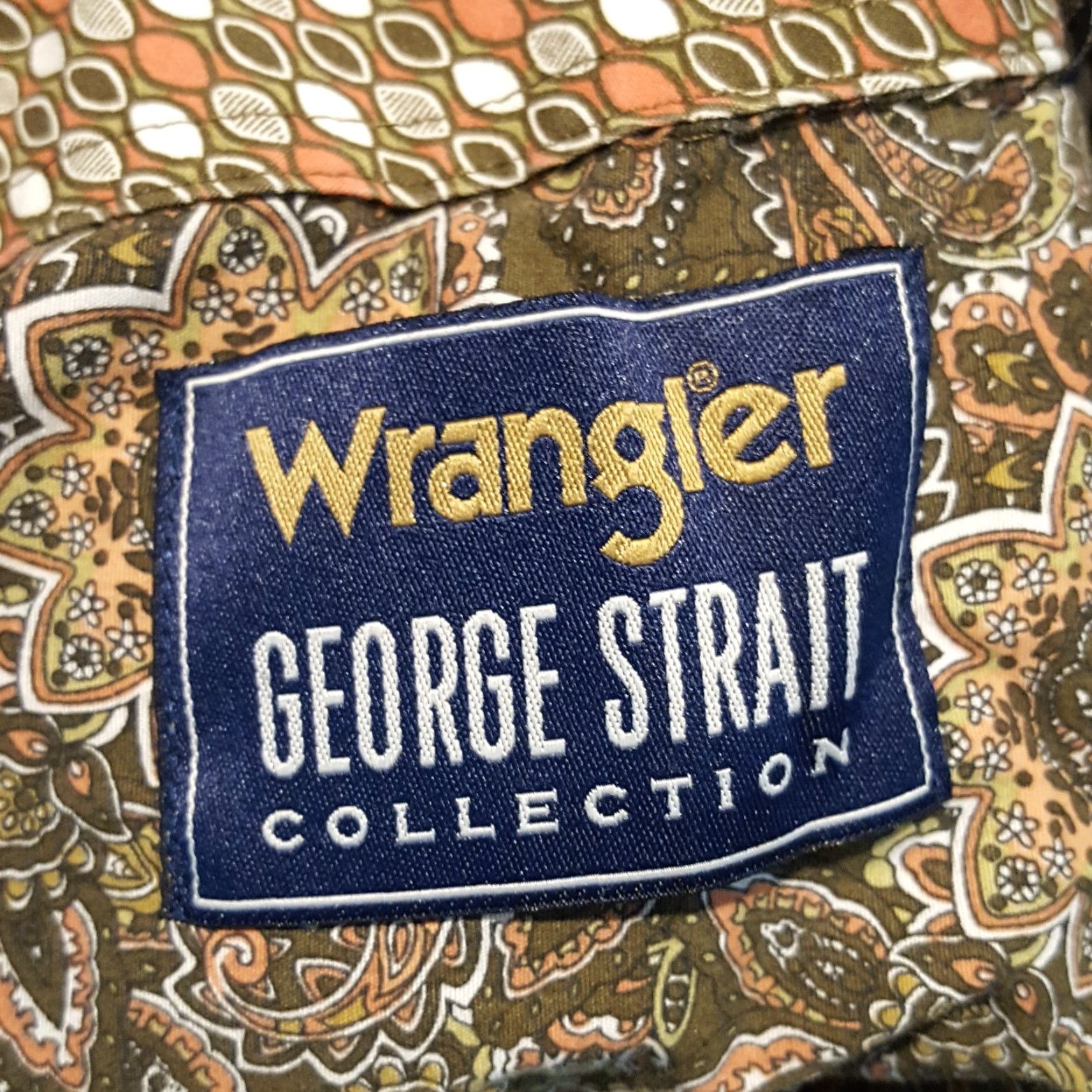 Wrangler VINTAGE Wrangler George Strait Cowboy Button Up Size M Floral Paisley Collared Shirt Size US M / EU 48-50 / 2 - 6 Thumbnail
