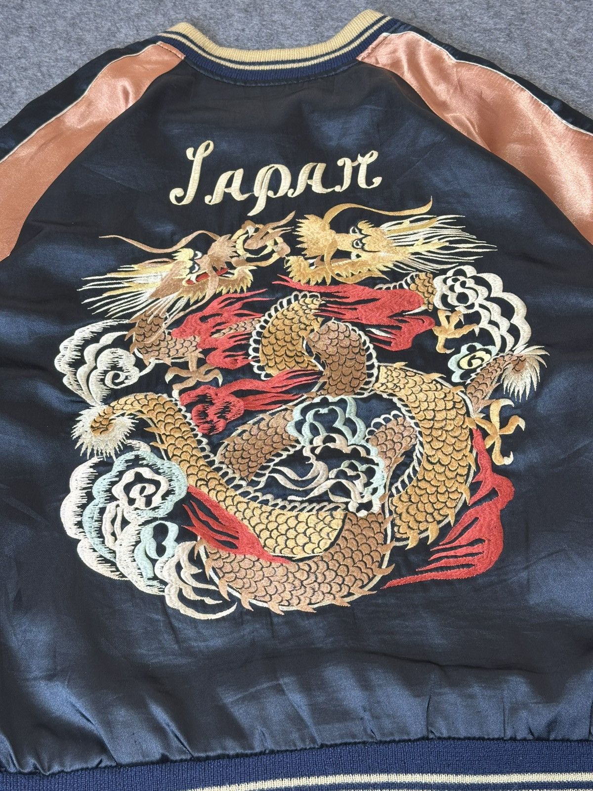 Japanese Brand Sukajan Tailor Toyo Japanese reversible souvenir jacket. Size US L / EU 52-54 / 3 - 7 Thumbnail