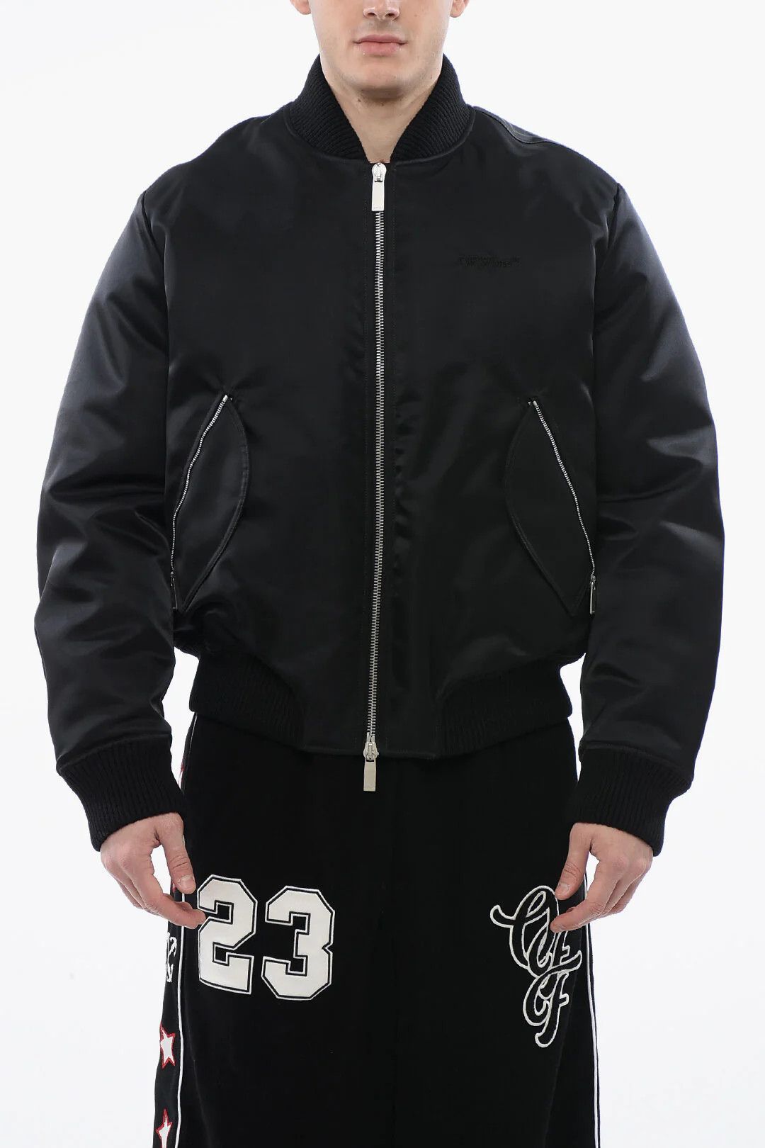 Off-White og1mm0426 Padded Bomber Jacket in Black Size US XXL / EU 58 / 5 - 1 Thumbnail
