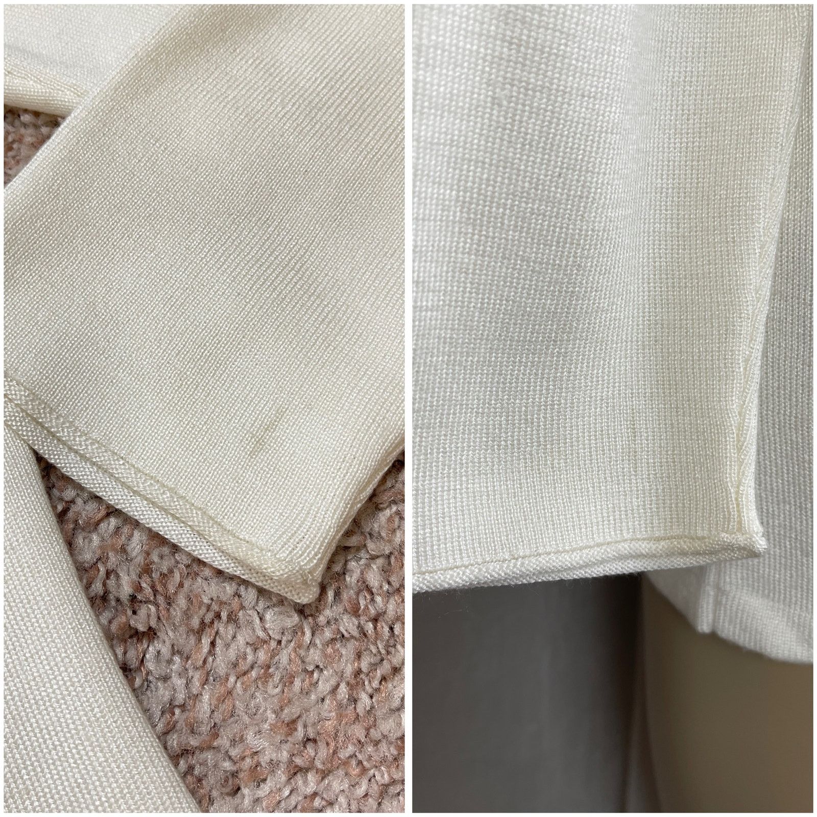 Vintage VTG Y2K Caslon Cream Sweater Mock Turtle Neck Cozy Scandi Size M / US 6-8 / IT 42-44 - 25 Thumbnail