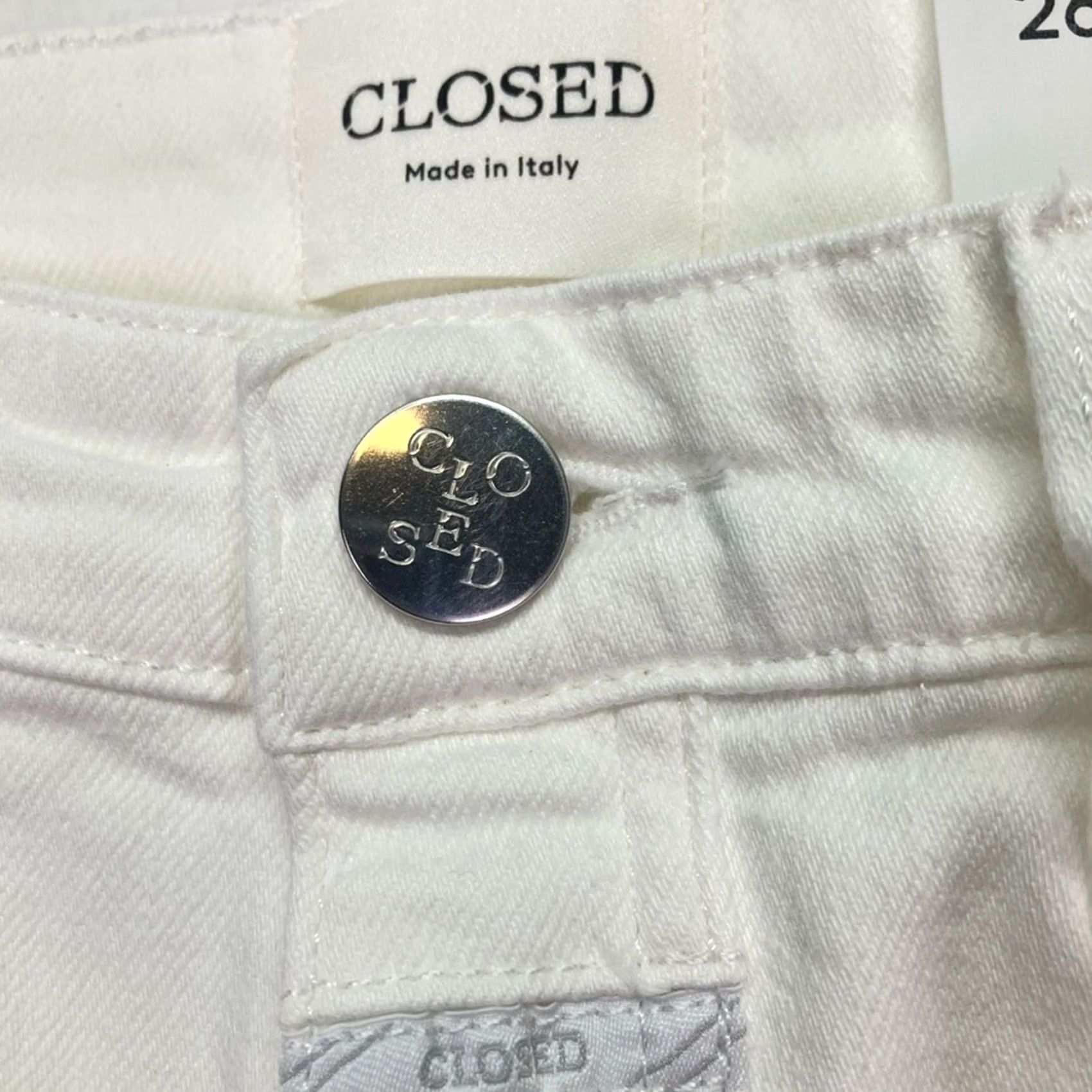 CLOSED Closed Jeans Crop Flare High Rise Ecru White Kick Flare Ankle Denim NWT Size 26 Womens Size 26" / US 2 / IT 38 - 5 Thumbnail