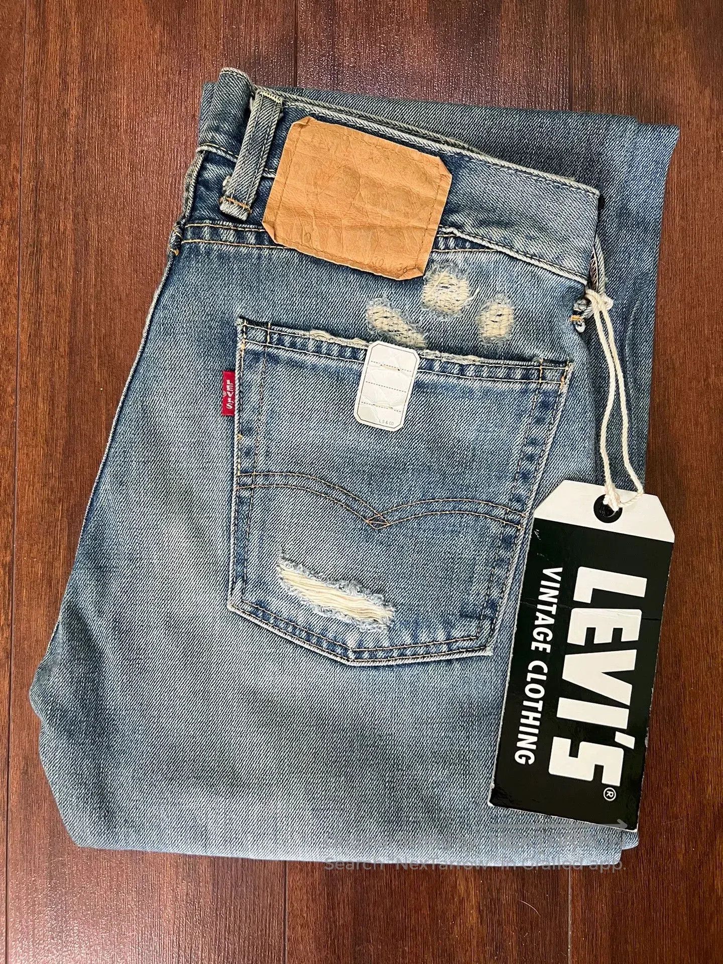 Levi's Vintage Clothing LVC 66501 0032 2007 Distressed Denim. Size US 30 / EU 46 - 1 Thumbnail