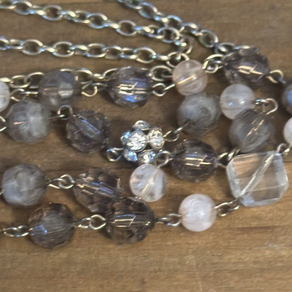 Other Long layered Smokey quartz bead necklace Size ONE SIZE - 3 Thumbnail