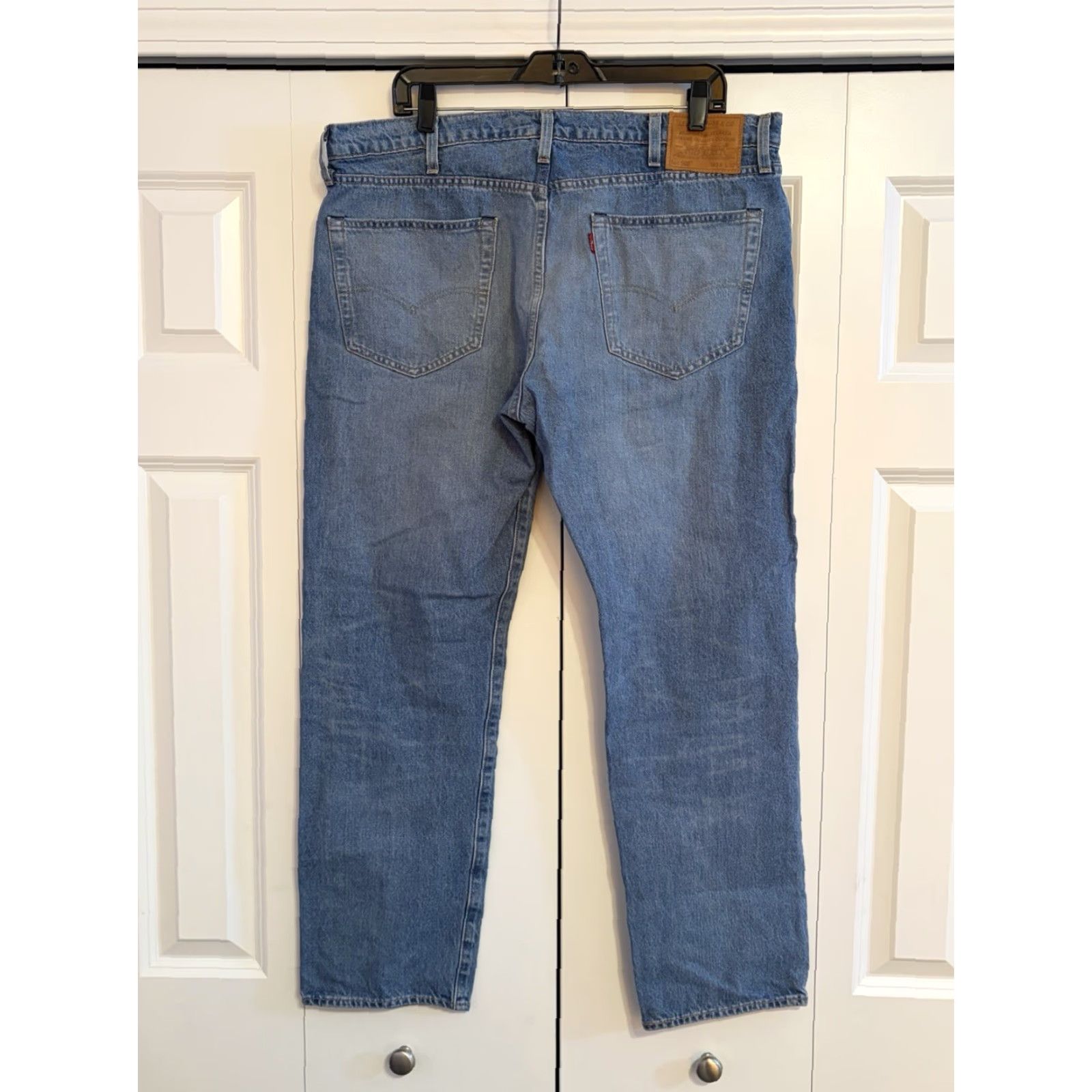 Levi's Levi's 502 Jeans Mens 38x32 Blue Denim Stretch Tapered Regular Rise 5-Pocket Denim Shirt? Size US 38 / EU 54 - 2 Thumbnail