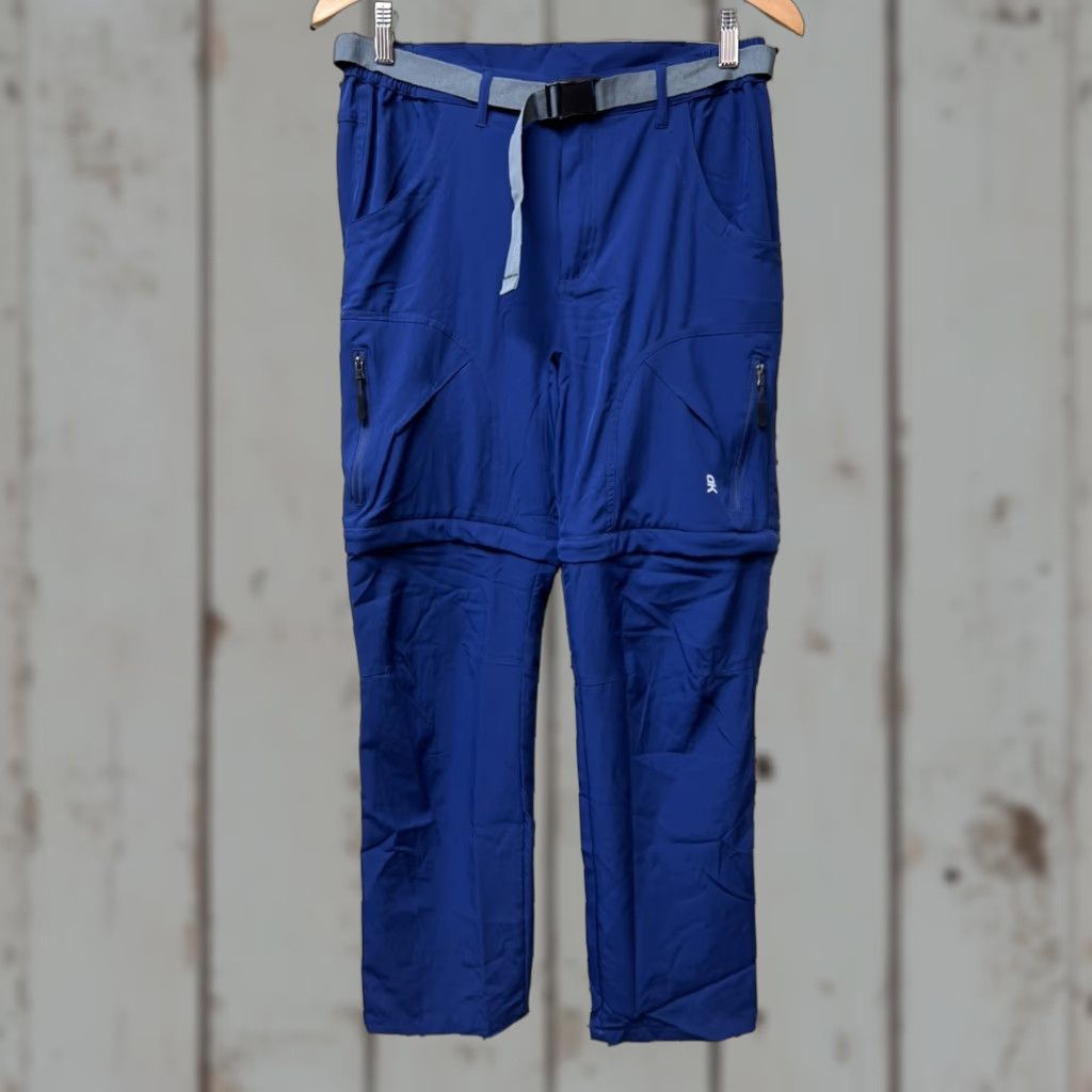 Vintage KD Little Donkey Andy Pants Women's S Blue Convertible Zip-Off Hiking Capri Shorts Size 28" / US 6 / IT 42 - 1 Thumbnail