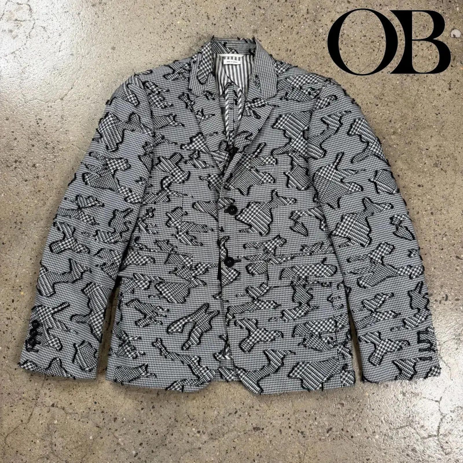 Thom Browne Thom Browne Houndstooth Camo Blazer Size US S / EU 44-46 / 1 - 1 Thumbnail