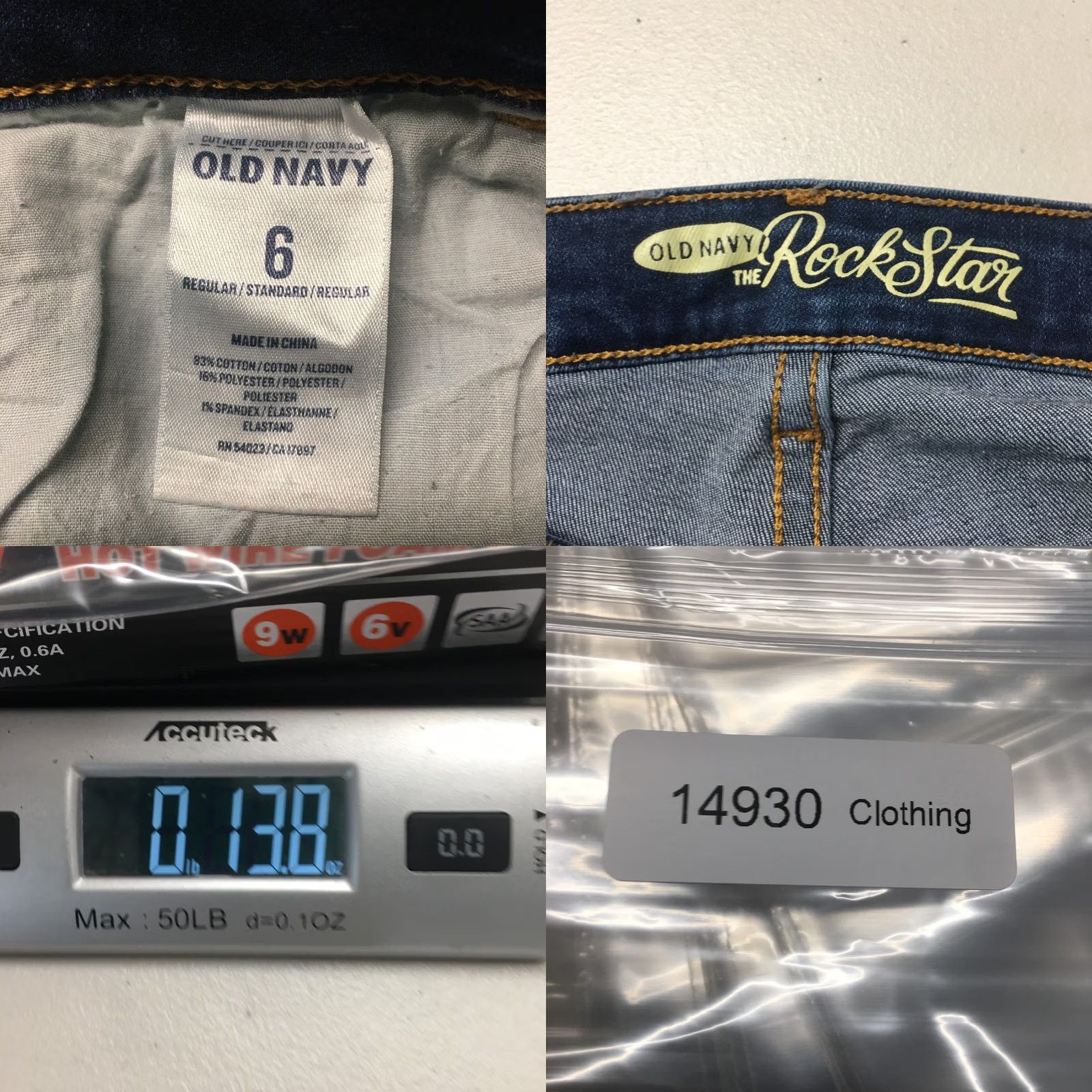 Old Navy Old Navy Skinny Jeans Womens Size 6 Blue Denim Mid Rise Dark Wash Zip Ripped Knee Size 28" / US 6 / IT 42 - 9 Thumbnail