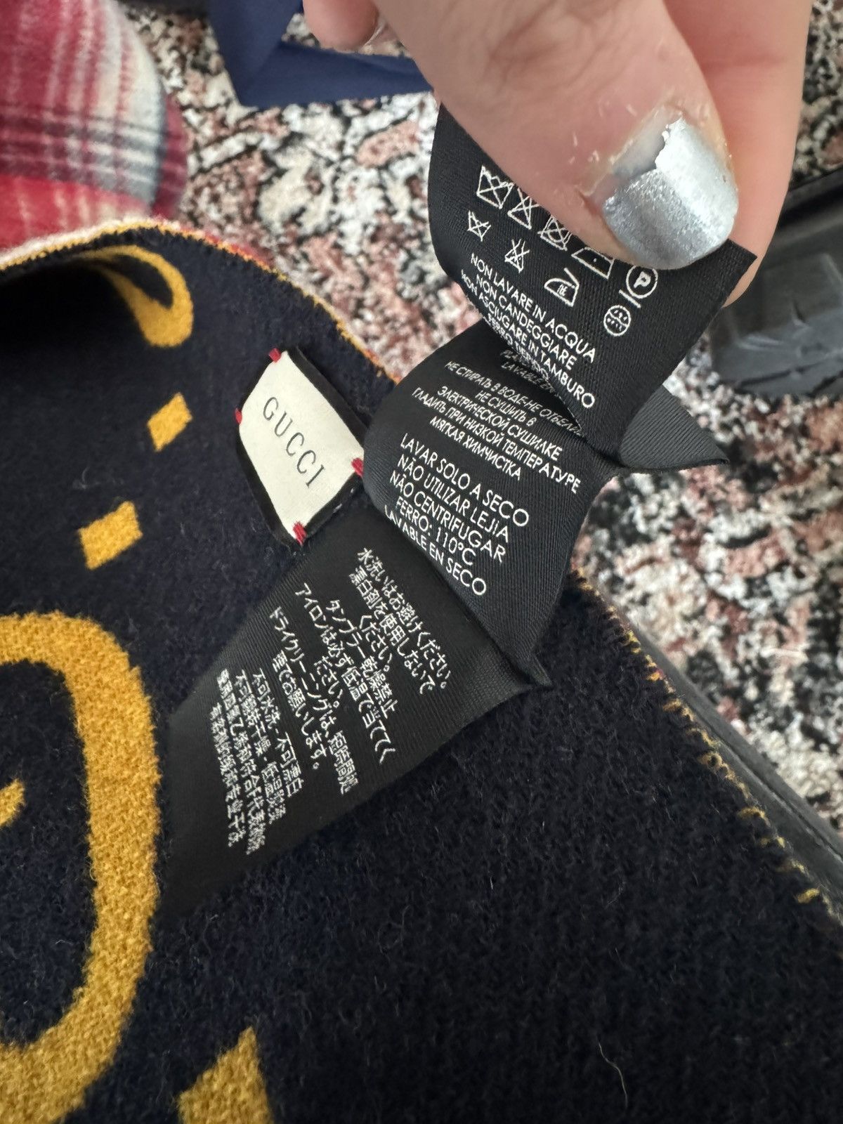 Gucci gucci reversible poncho gg wool Size ONE SIZE - 5 Thumbnail
