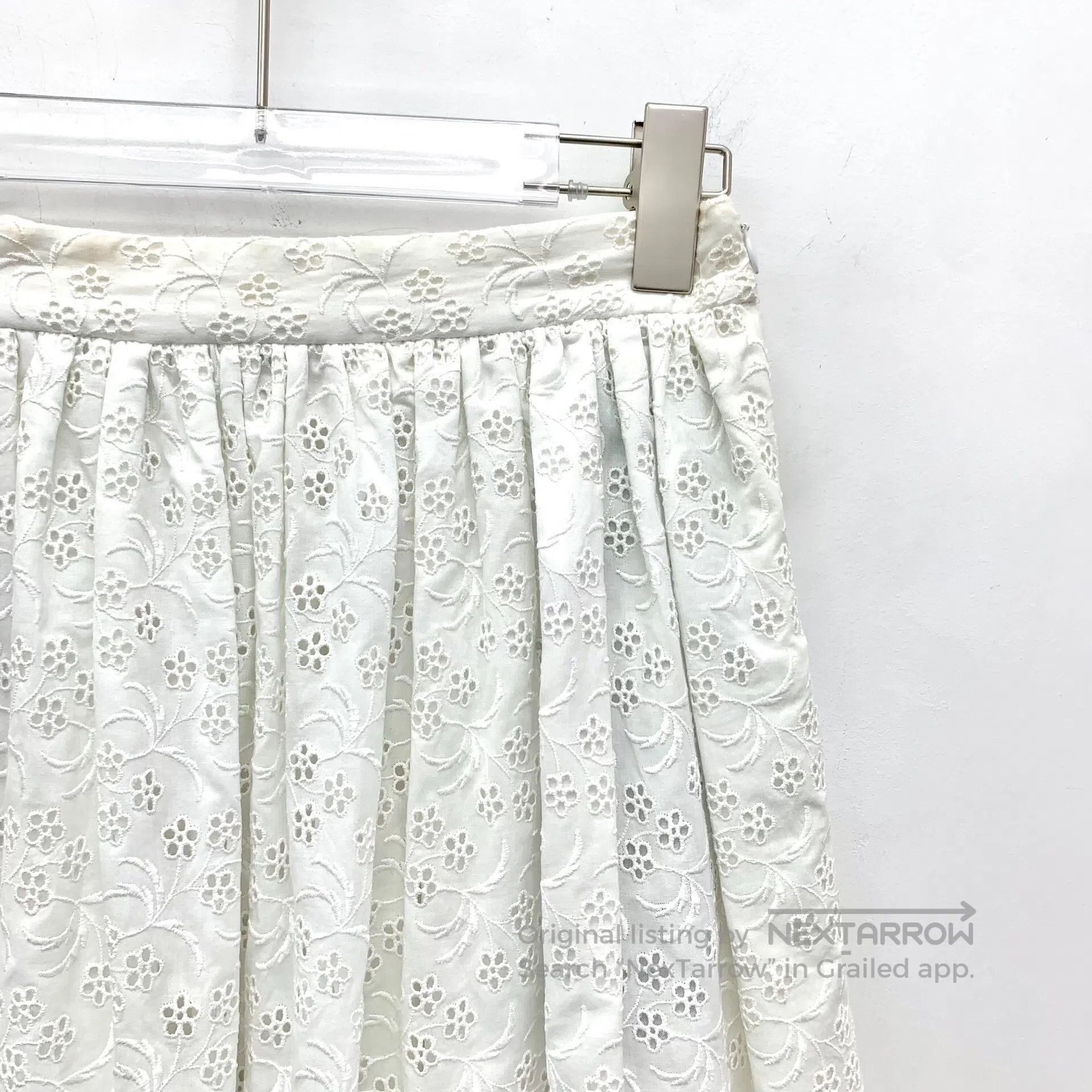 Dolce & Gabbana Dolce Gabbana size 11/12 White lace floral embroidery cott Size 32" / US 10 / IT 46 - 3 Thumbnail