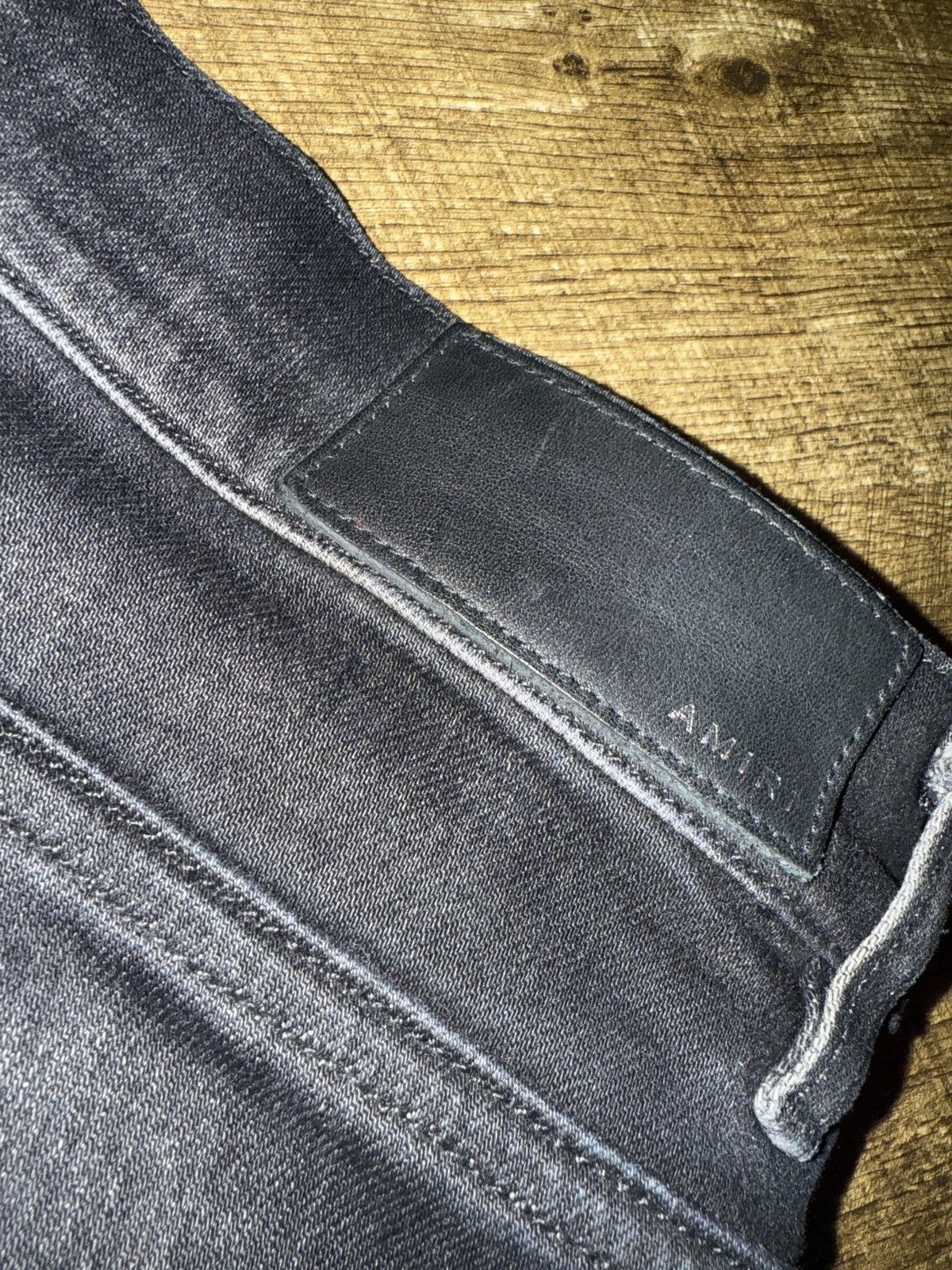 Amiri Amiri Paint Drip Logo jean ‘Aged Black’ Size US 36 / EU 52 - 6 Thumbnail