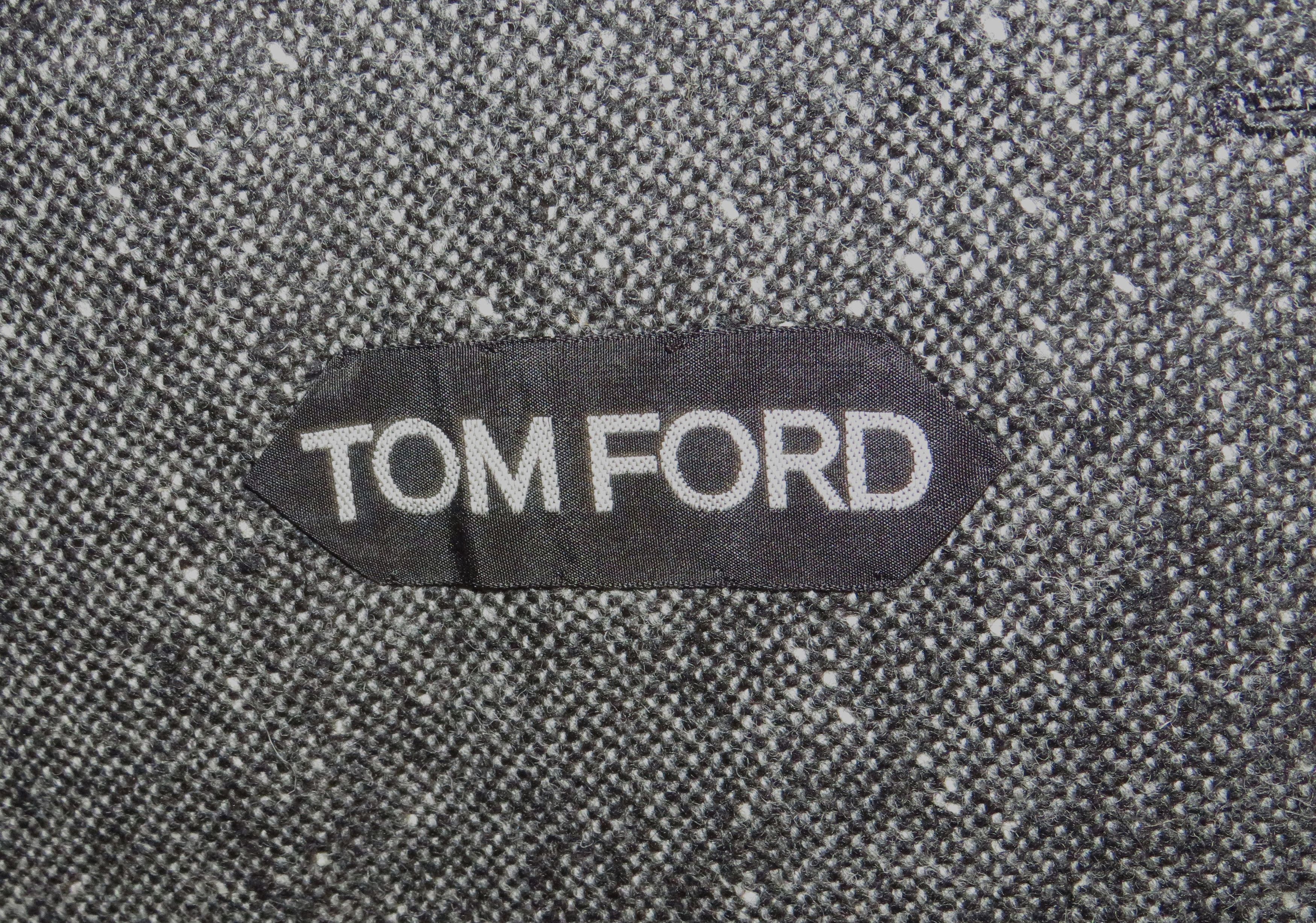 Tom Ford Current Gray Donegal Tweed Two Button Suit 44R Size 44R - 19 Thumbnail