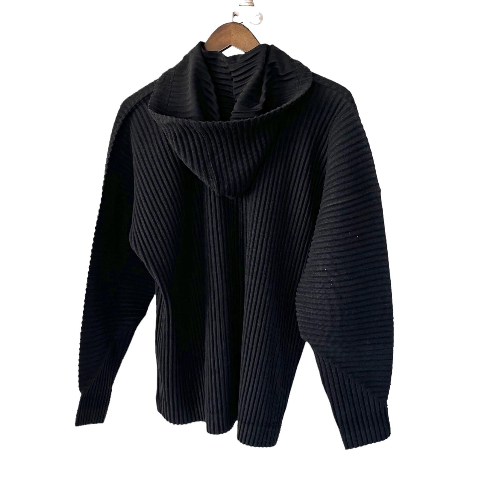 Issey Miyake HOMME PLISSE ISSEY MIYAKE Men's Pleated Polyester Zip Hoodie Size US XXL / EU 58 / 5 - 5 Thumbnail